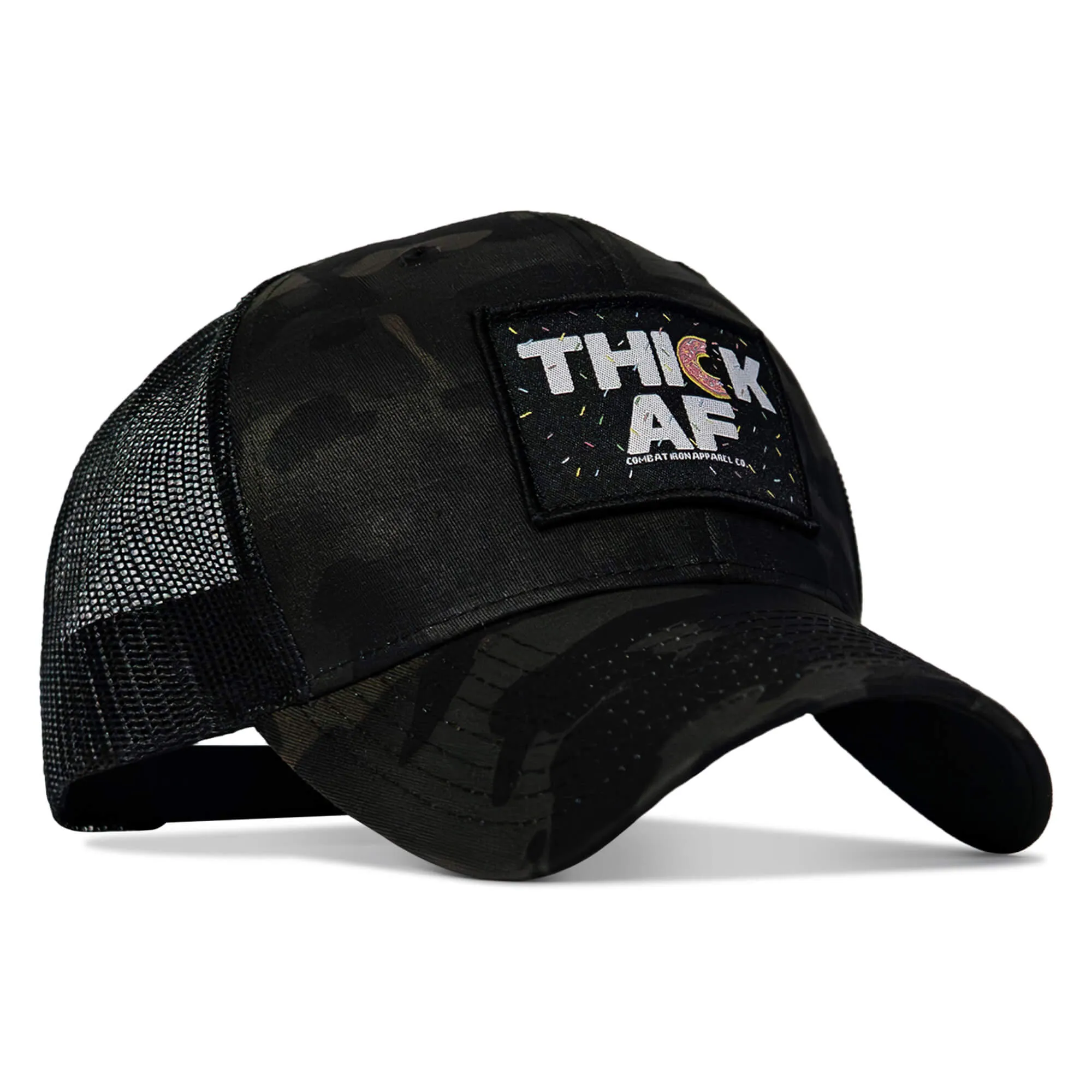 THICK AF DONUT EDITION PATCH MID-PROFILE MESH SNAPBACK Hat sold by Combat Iron Apparel product image thumbnail 4