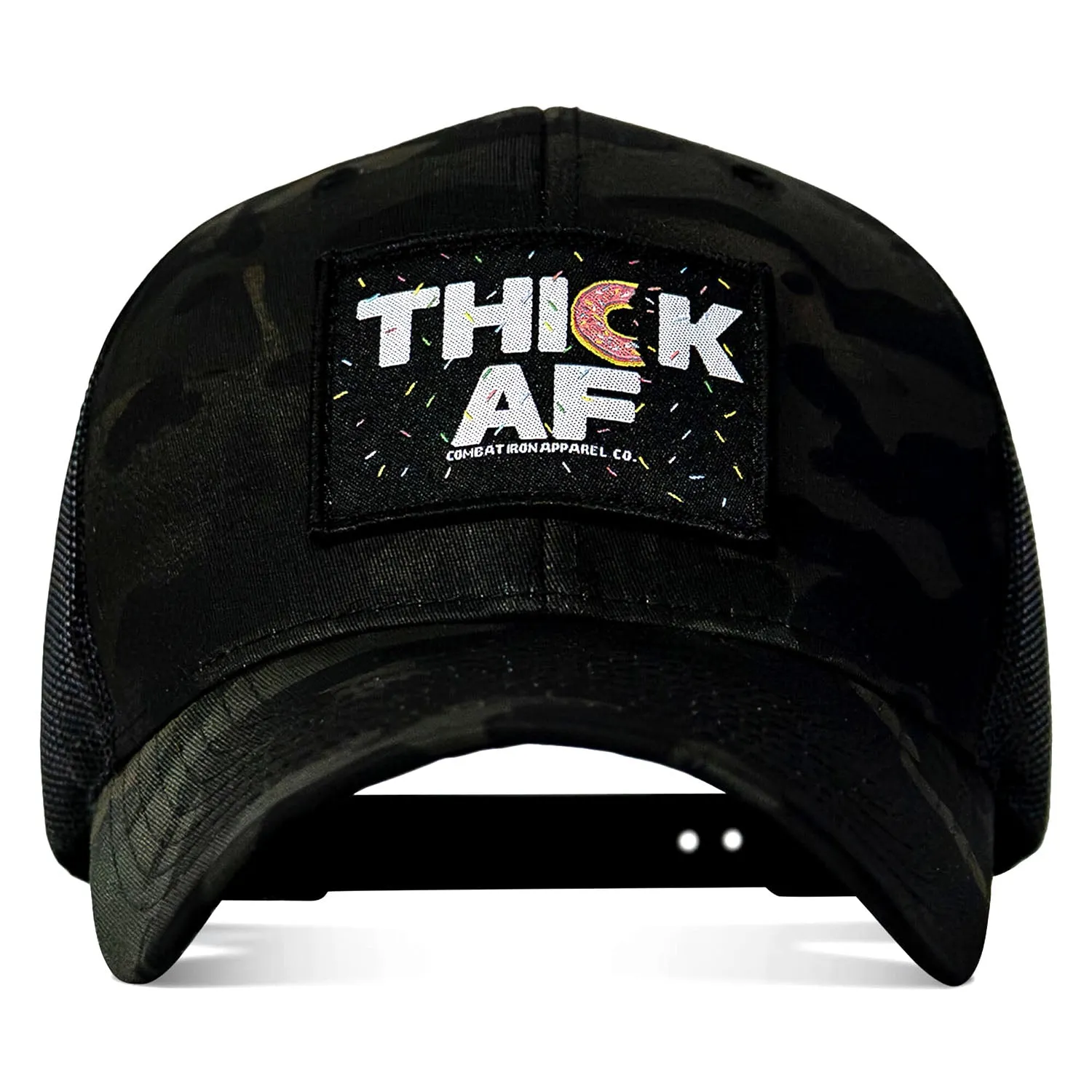 THICK AF DONUT EDITION PATCH MID-PROFILE MESH SNAPBACK Hat sold by Combat Iron Apparel product image thumbnail 5