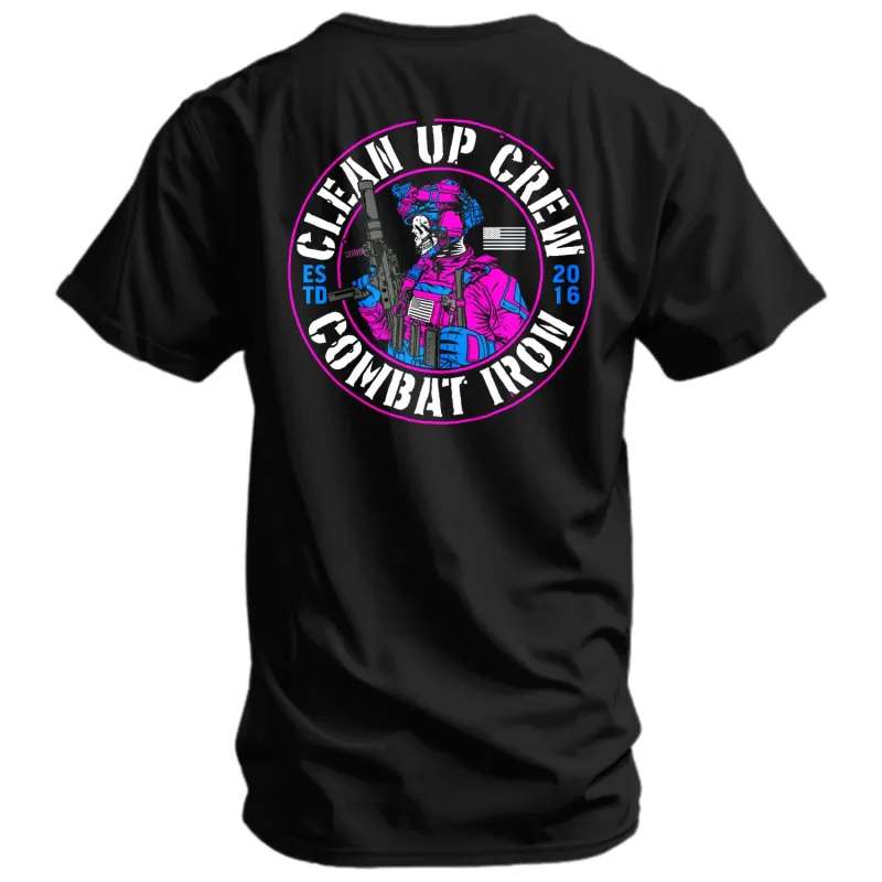 Clean up Crew Operator Skull Men's T-Shirt sold by Combat Iron Apparel