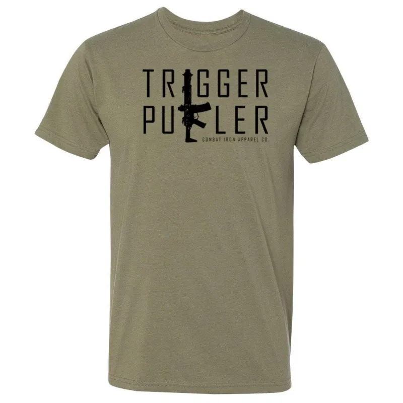 Trigger Puller V2 Men's T-Shirt made by Combat Iron Apparel