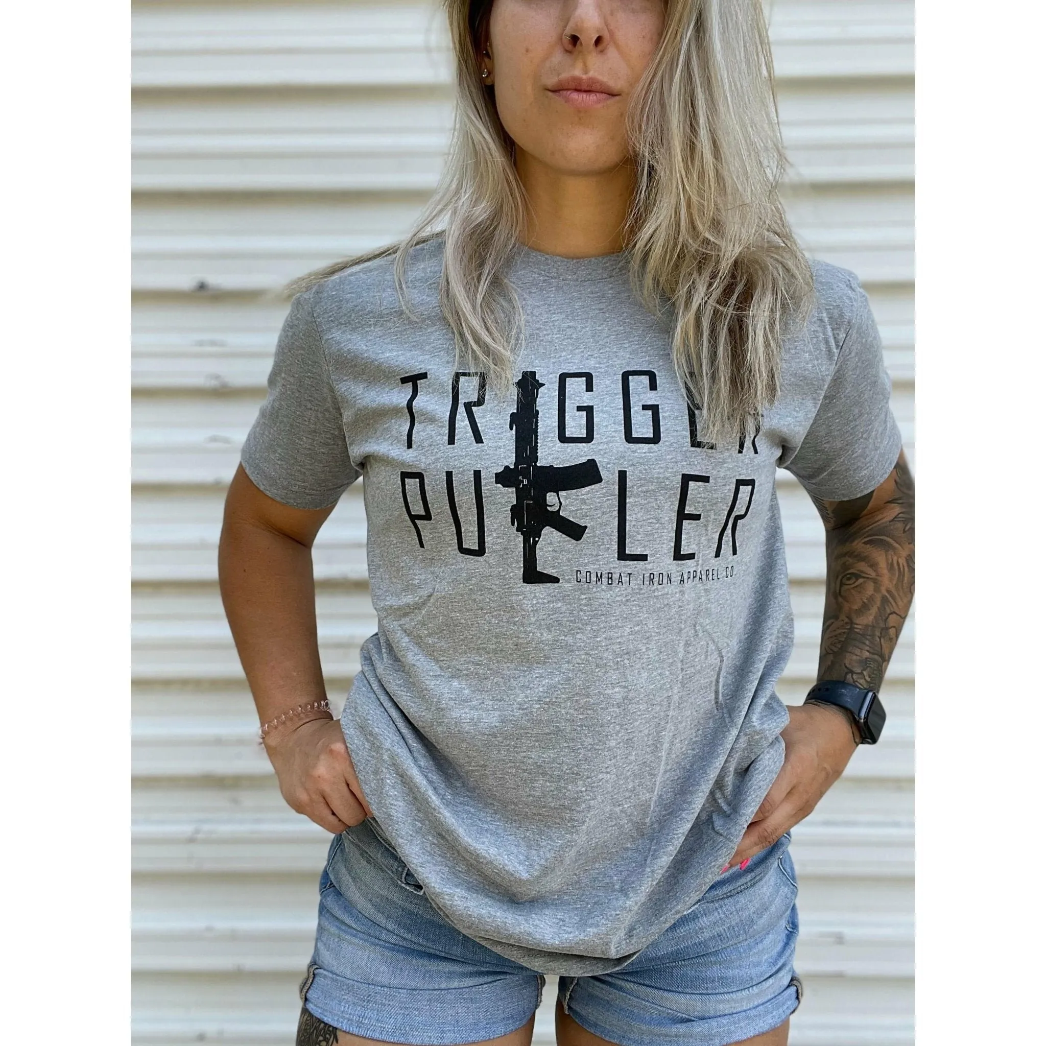 Trigger Puller V2 Men's T-Shirt sold by Combat Iron Apparel product image thumbnail 5