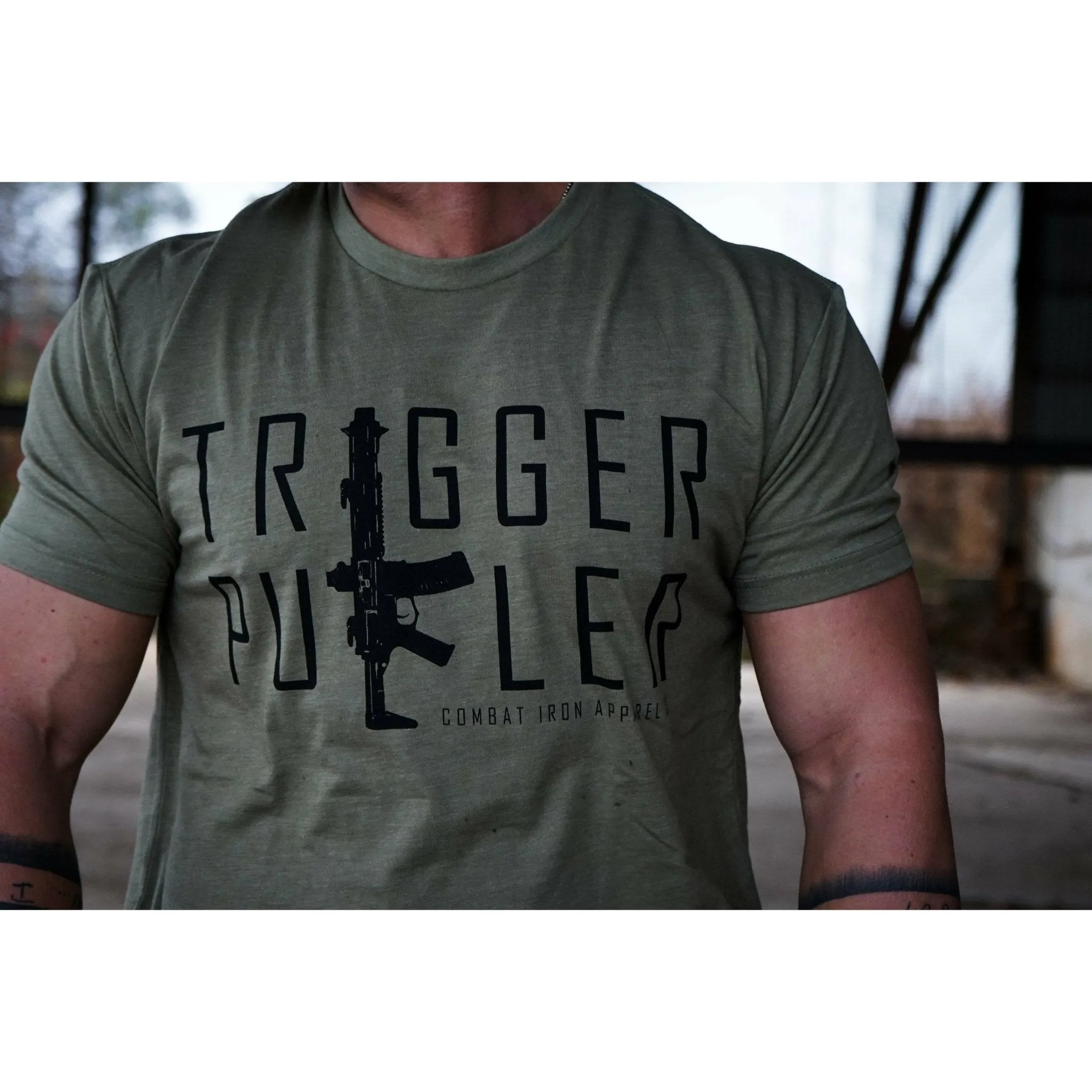Trigger Puller V2 Men's T-Shirt sold by Combat Iron Apparel product image thumbnail 2