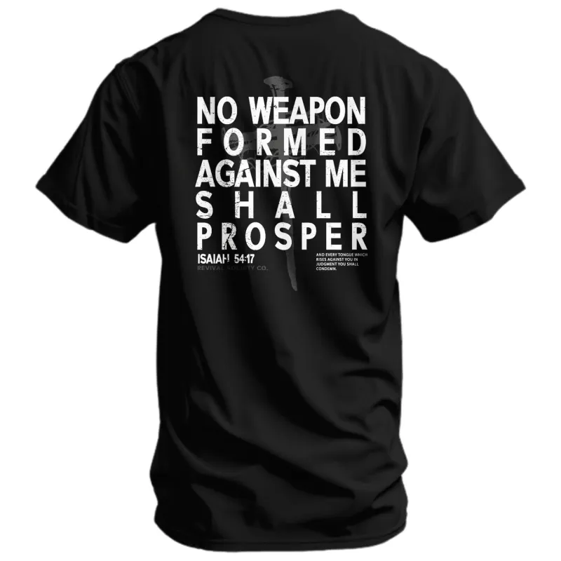 Isiah 54:17 Men's T-Shirt sold by Combat Iron Apparel