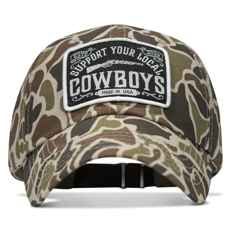 Support Your Local Cowboys Patch Ripstop Tactical Hat made by Combat Iron Apparel