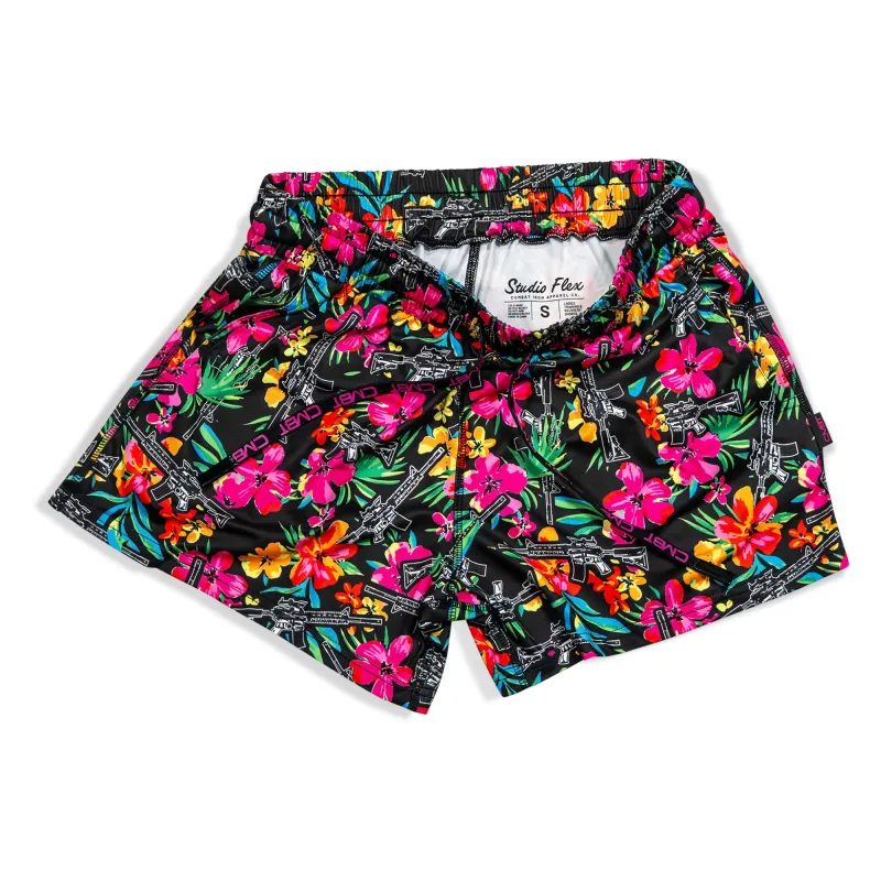Women’s Studio Flex Training & Recovery Shorts | 4" made by Combat Iron Apparel