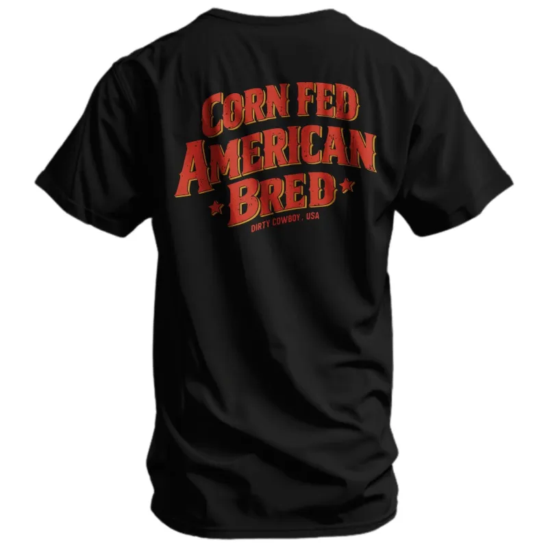 Corn Fed. American Bred Men's T-Shirt made by Combat Iron Apparel