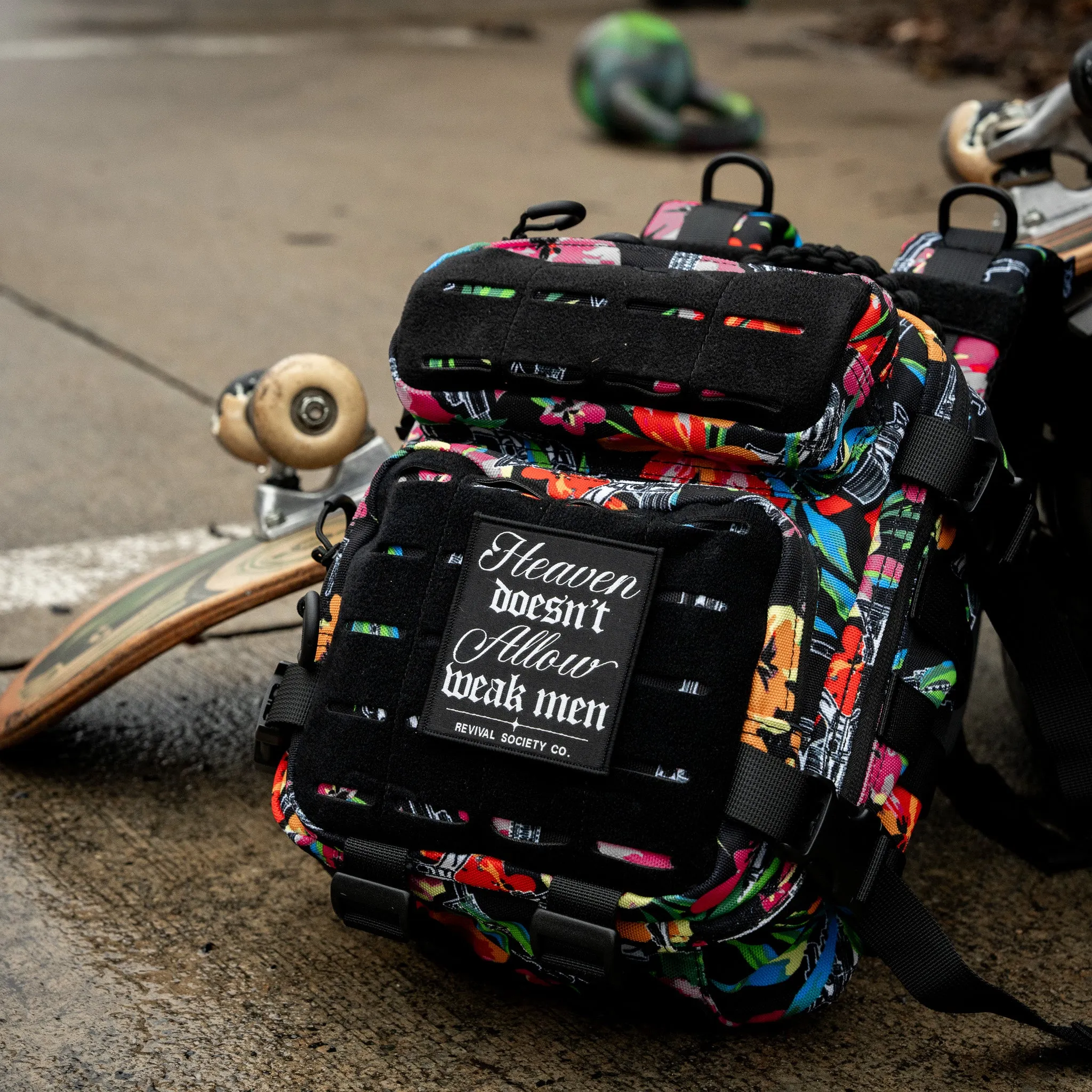 Heaven Doesn't Allow Weak Men Velcro Patch sold by Combat Iron Apparel product image thumbnail 5