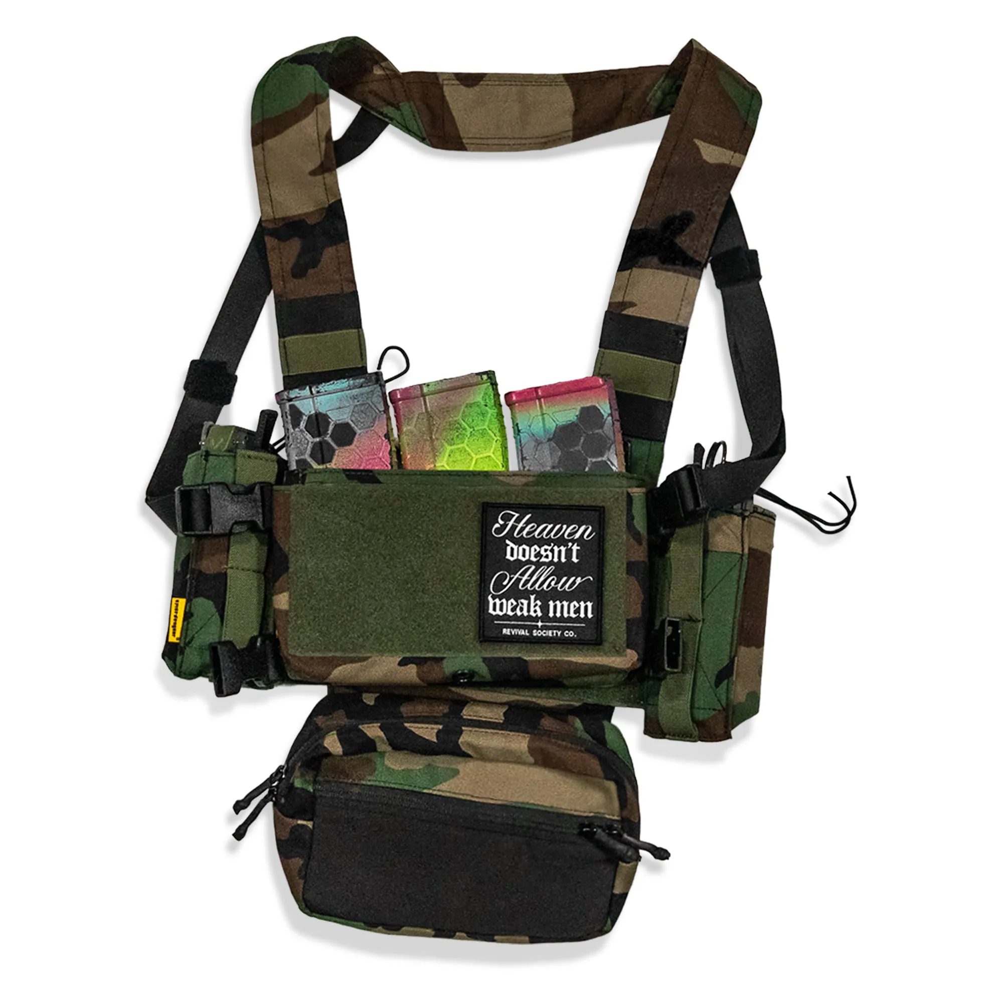 Heaven Doesn't Allow Weak Men Velcro Patch sold by Combat Iron Apparel product image thumbnail 3