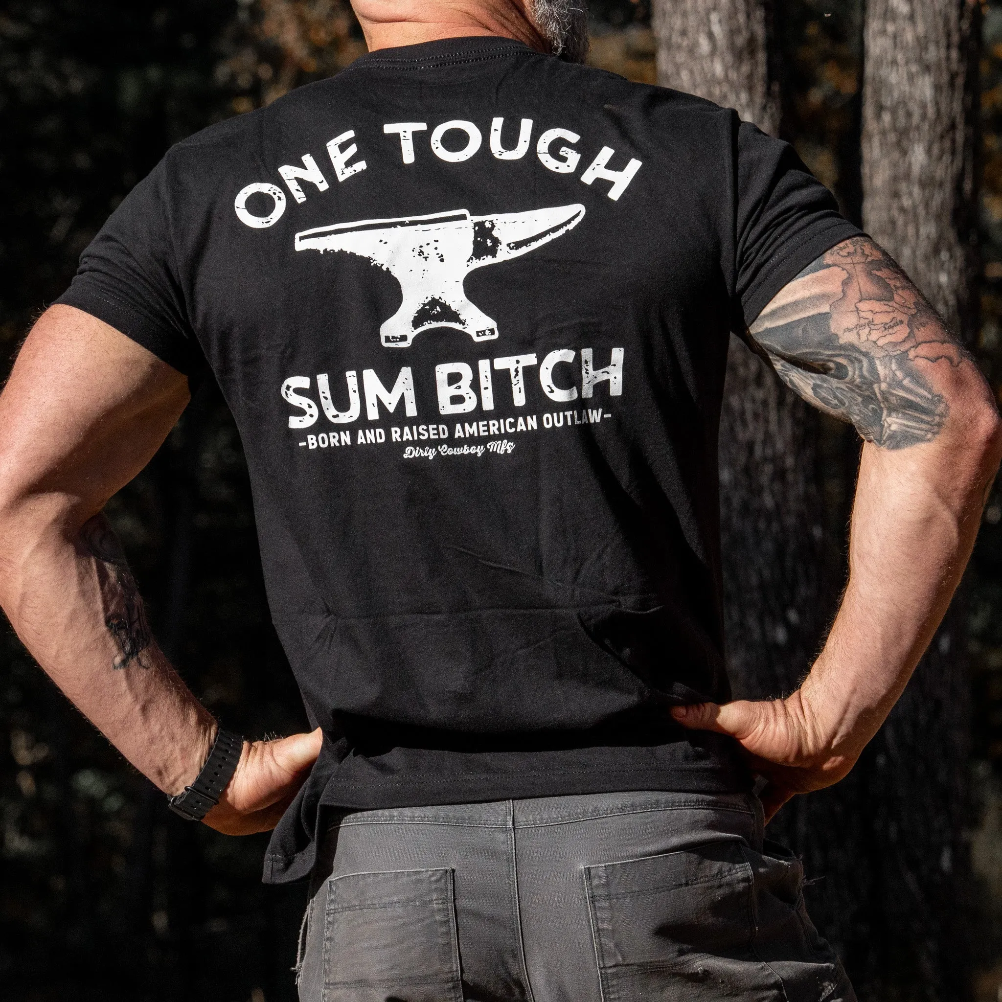 One Tough Sum Anvil Men's T-Shirt sold by Combat Iron Apparel product image thumbnail 3