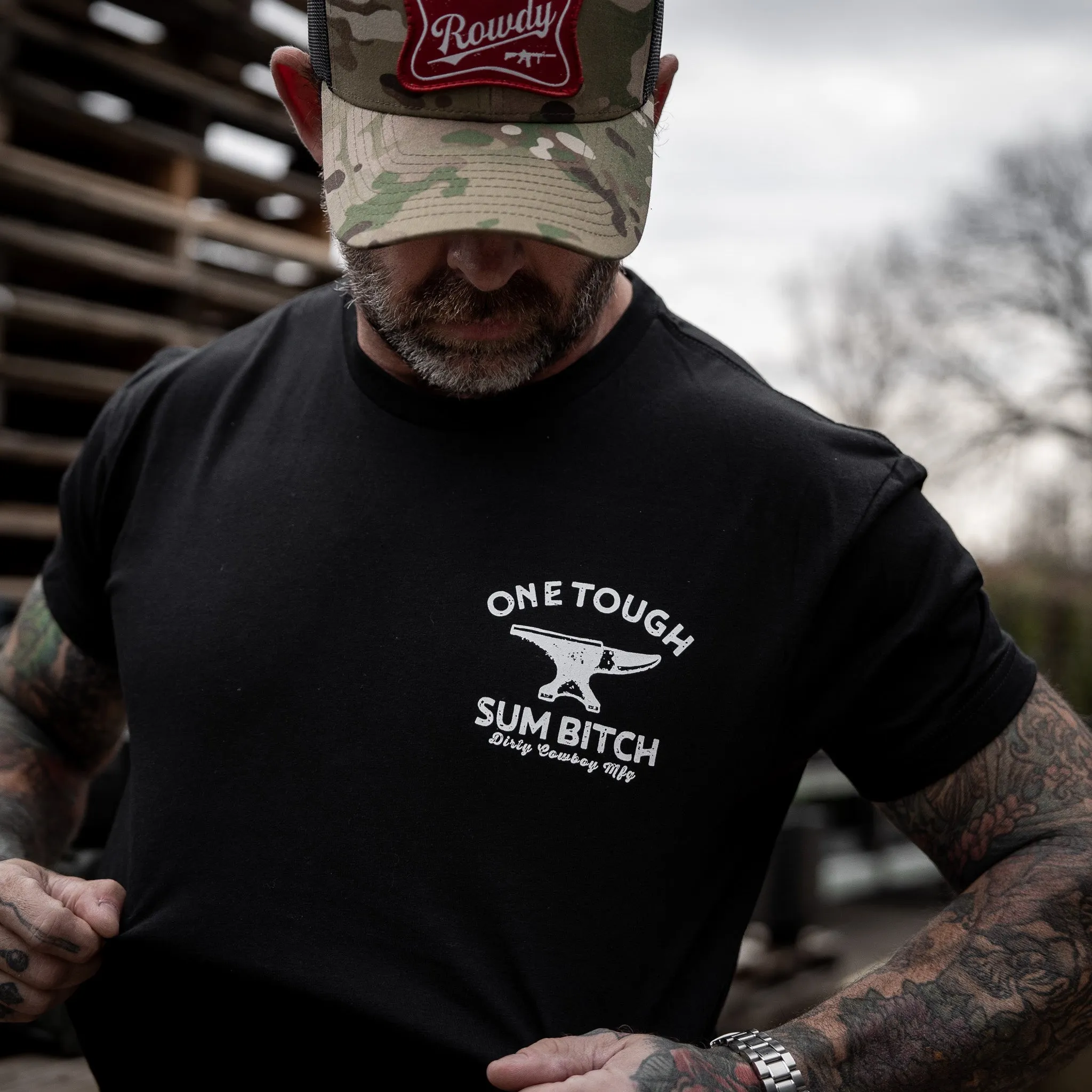 One Tough Sum Anvil Men's T-Shirt sold by Combat Iron Apparel product image thumbnail 4