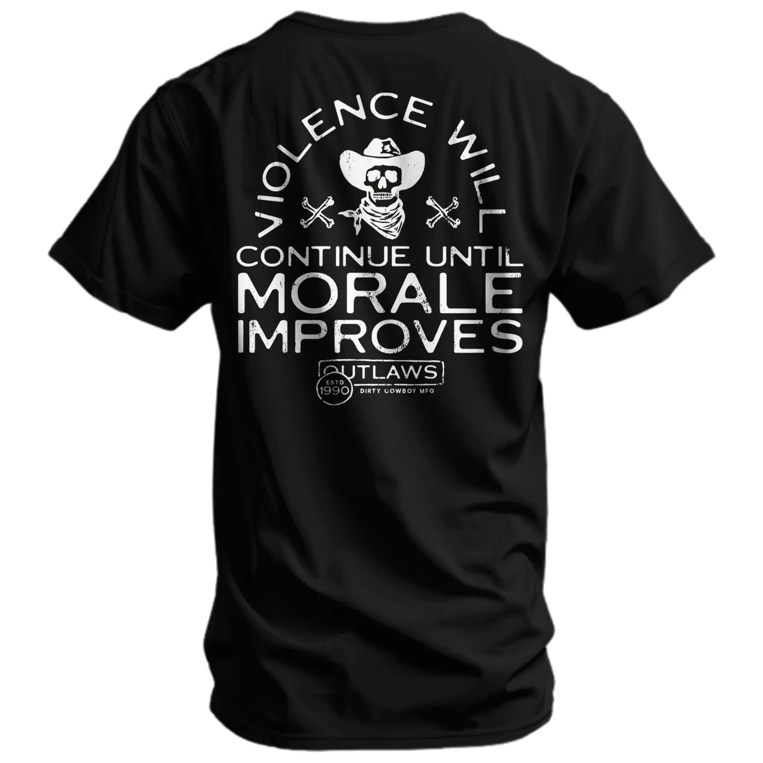 Violence Will Continue Until Morale Improves Men's T-Shirt sold by Combat Iron Apparel product image thumbnail 3