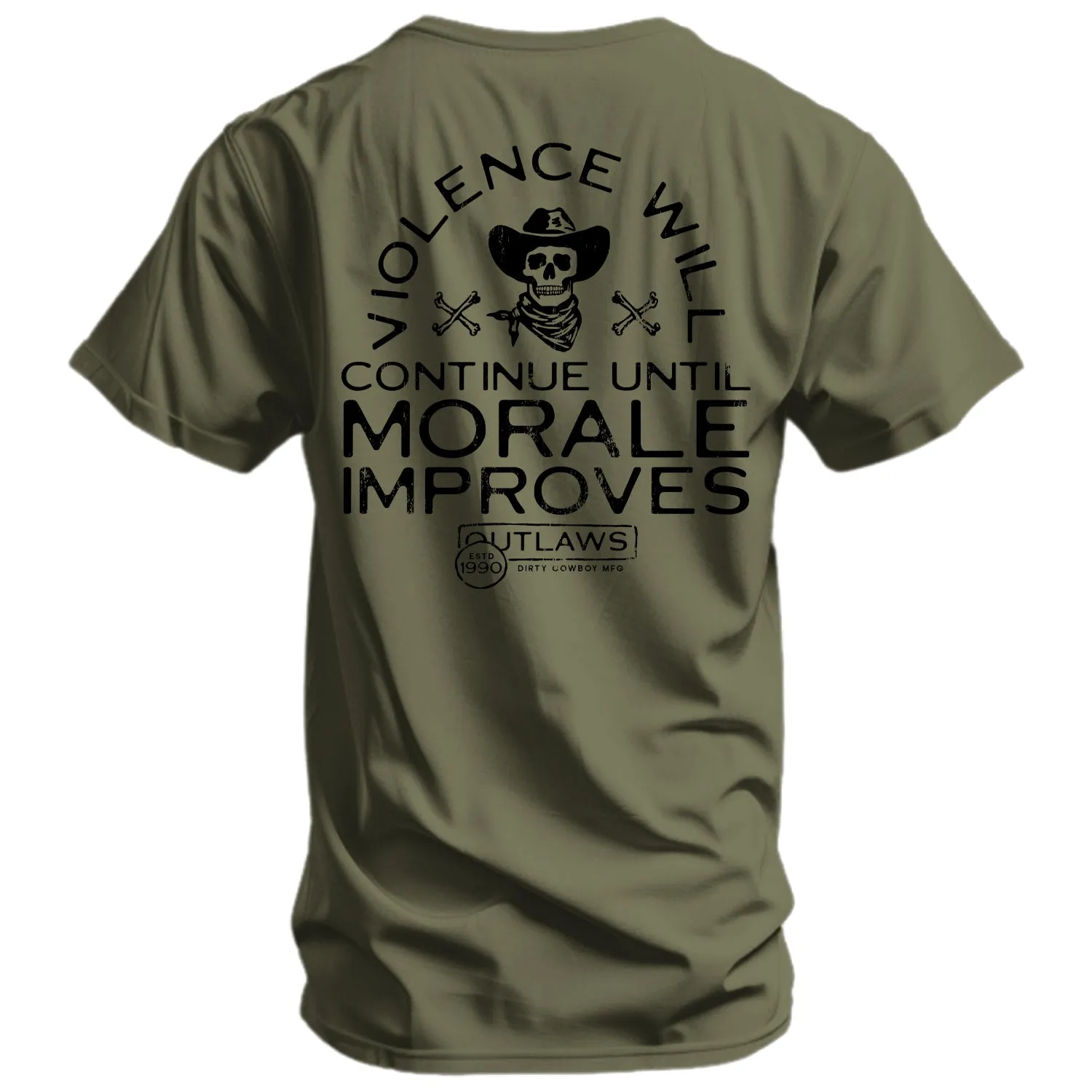 Violence Will Continue Until Morale Improves Men's T-Shirt sold by Combat Iron Apparel product image thumbnail 5
