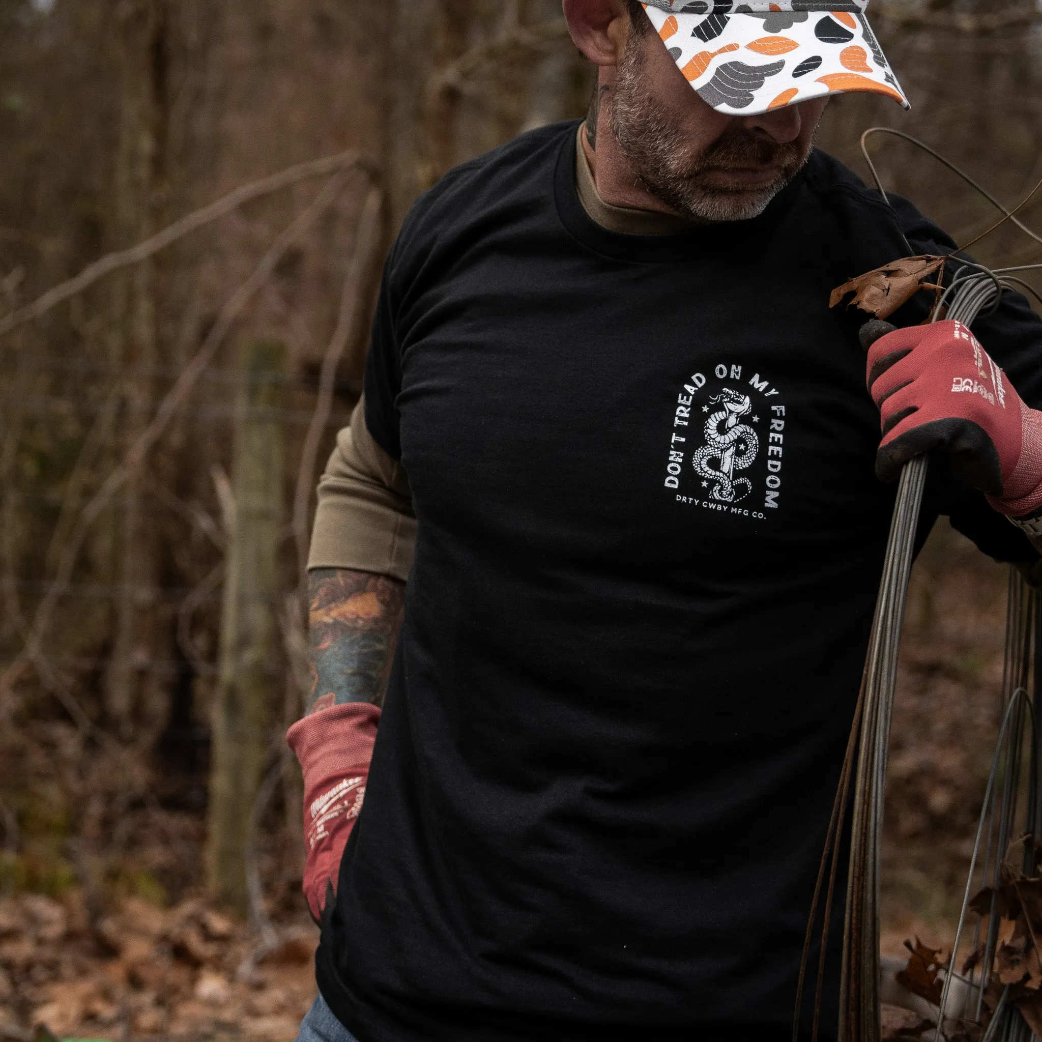 Don't Tread On My Freedom Men's T-Shirt sold by Combat Iron Apparel product image thumbnail 5