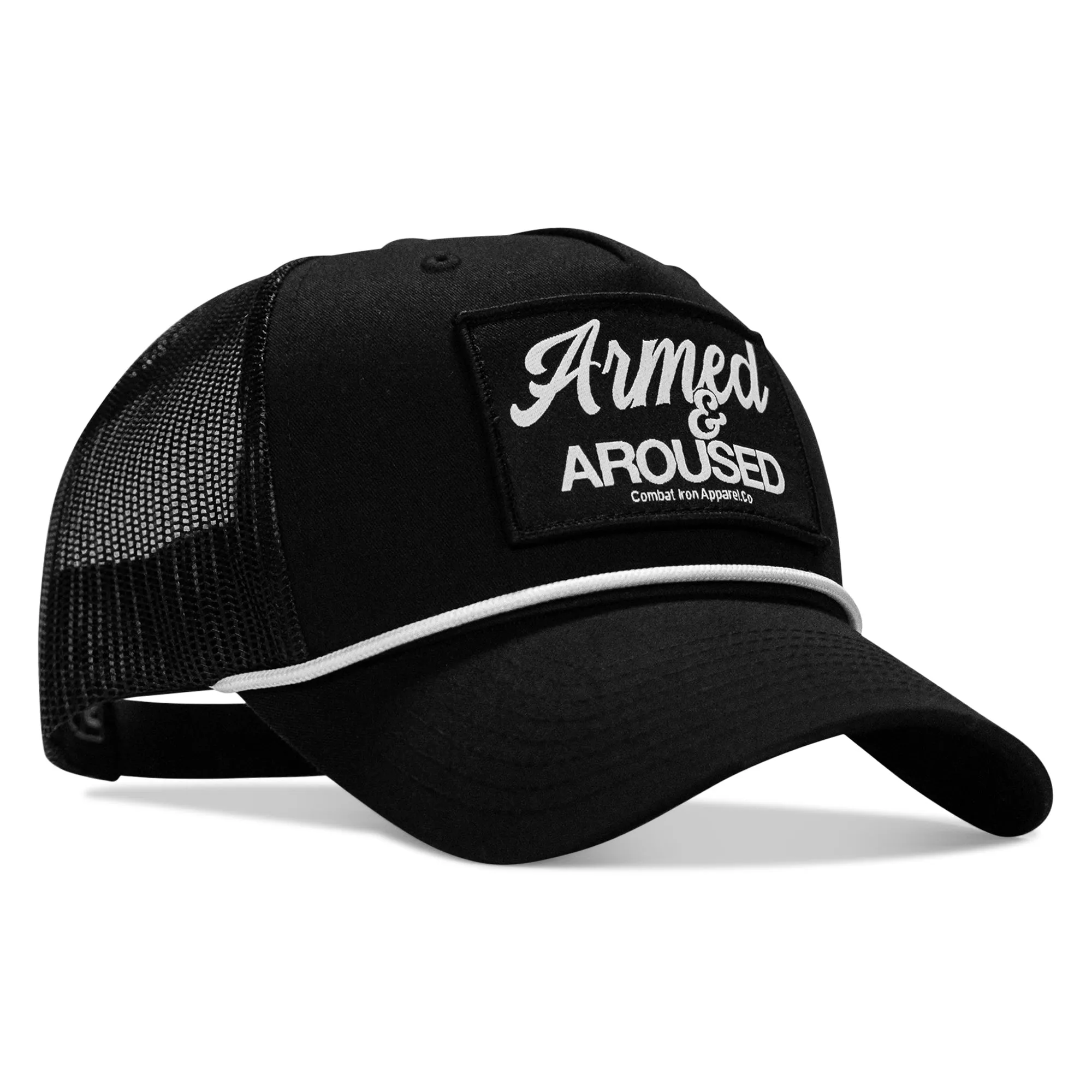 Armed & Aroused Patch Rope Snapback sold by Combat Iron Apparel product image thumbnail 3