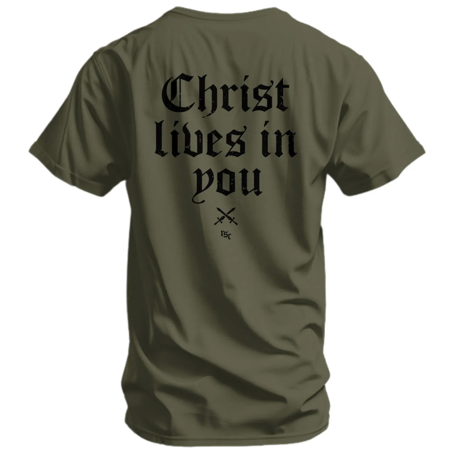 Christ Lives In You Men's T-Shirt sold by Combat Iron Apparel