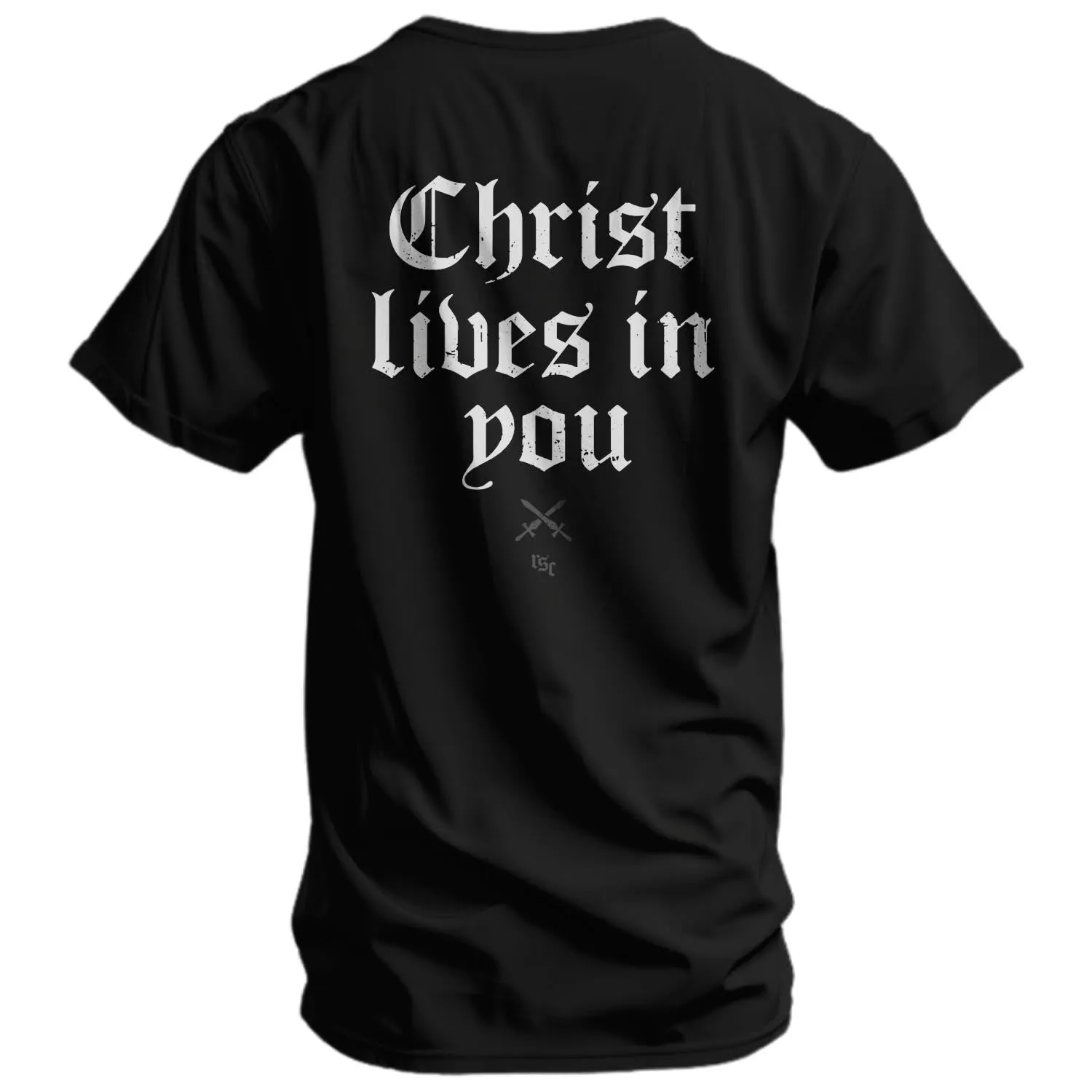 Christ Lives In You Men's T-Shirt sold by Combat Iron Apparel product image thumbnail 2