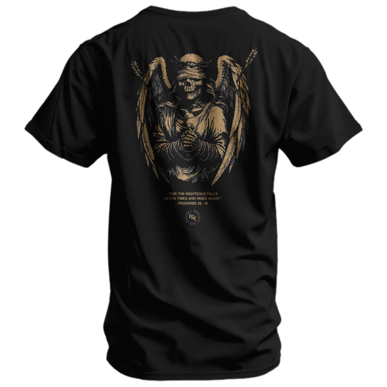 Righteous Falls Seven Times Men's T-Shirt sold by Combat Iron Apparel