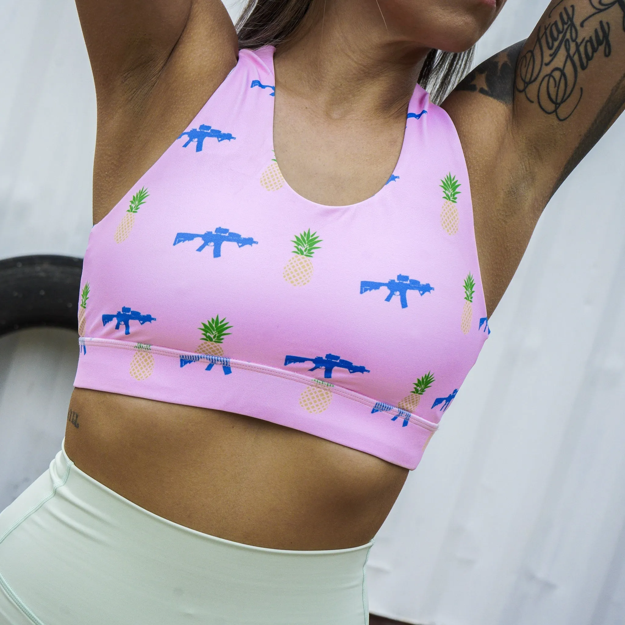ESSENTIAL WIDE STRAP SPORTS BRA sold by Combat Iron Apparel