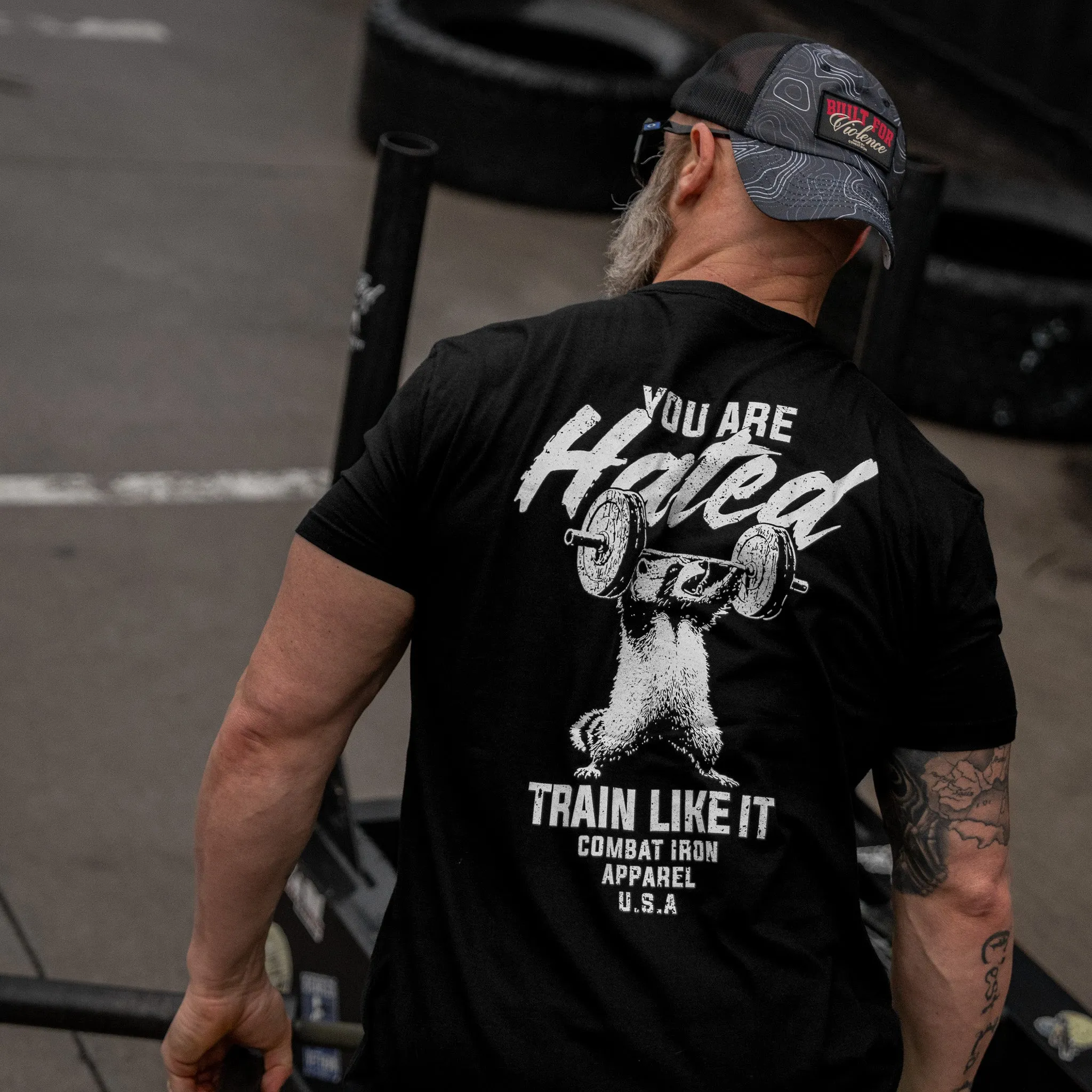 You Are Hated. Train Like It Men's T-Shirt sold by Combat Iron Apparel product image thumbnail 3