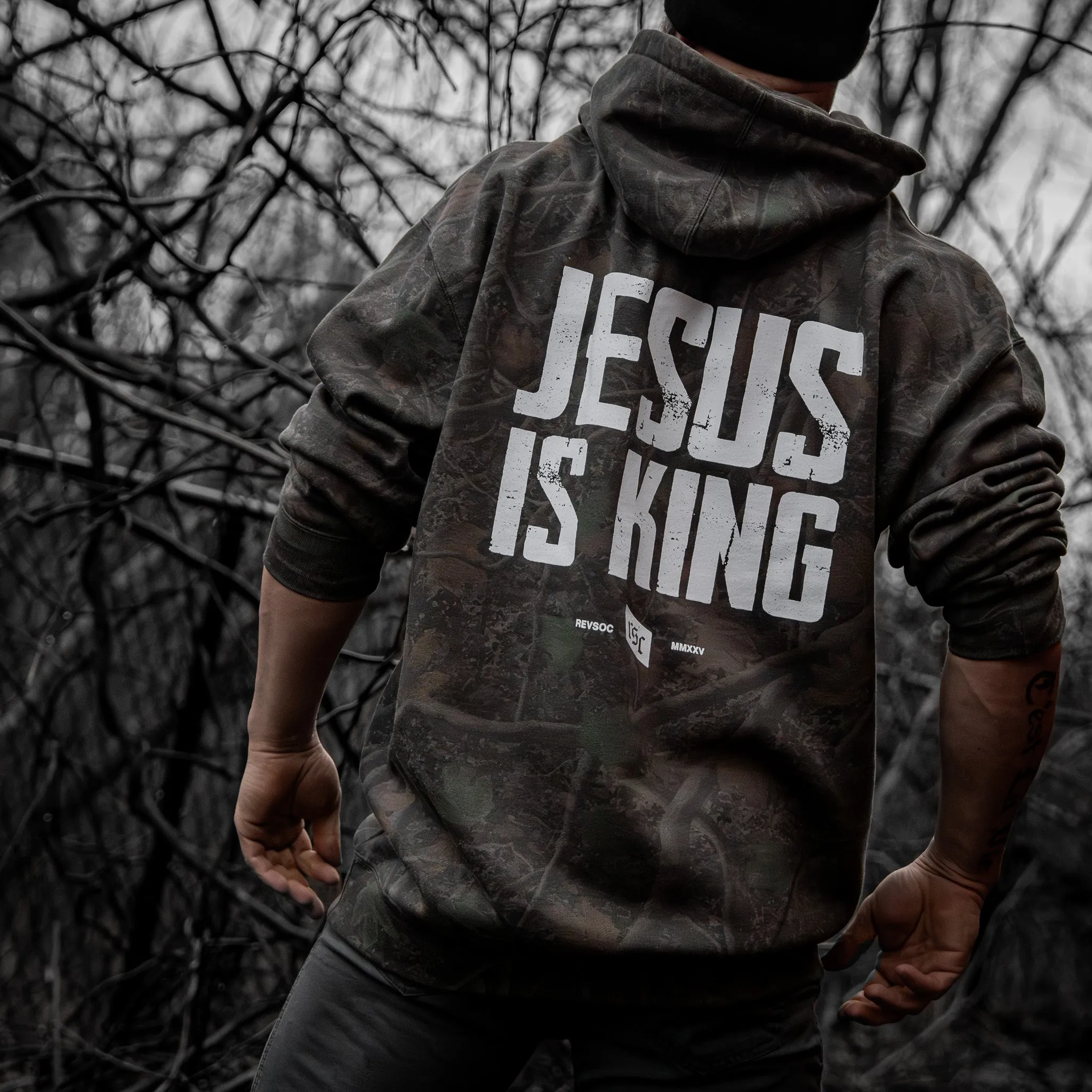 Jesus Is King Heavyweight Hoodie sold by Combat Iron Apparel product image thumbnail 3