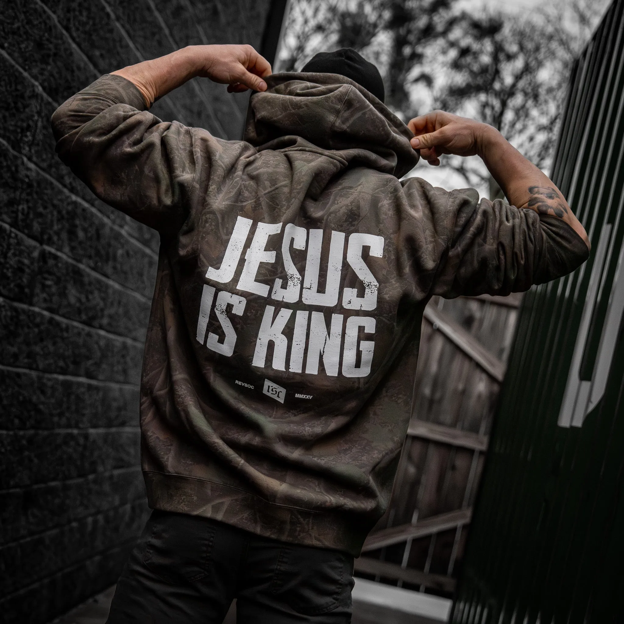 Jesus Is King Heavyweight Hoodie sold by Combat Iron Apparel product image thumbnail 2
