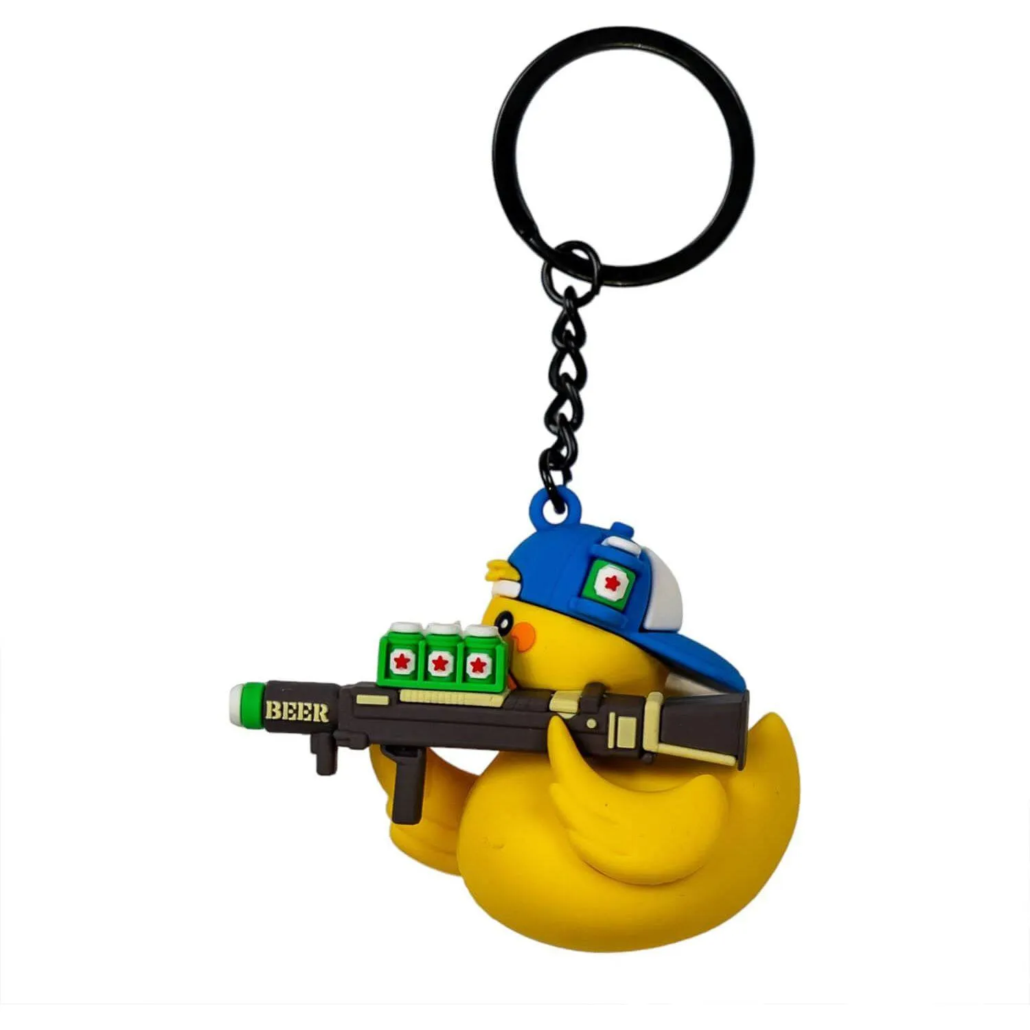 Beer Launcher TactiDuck 3D Rubber Keychain sold by Combat Iron Apparel product image thumbnail 3