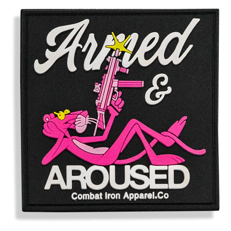 Armed & Aroused PVC Patch made by Combat Iron Apparel