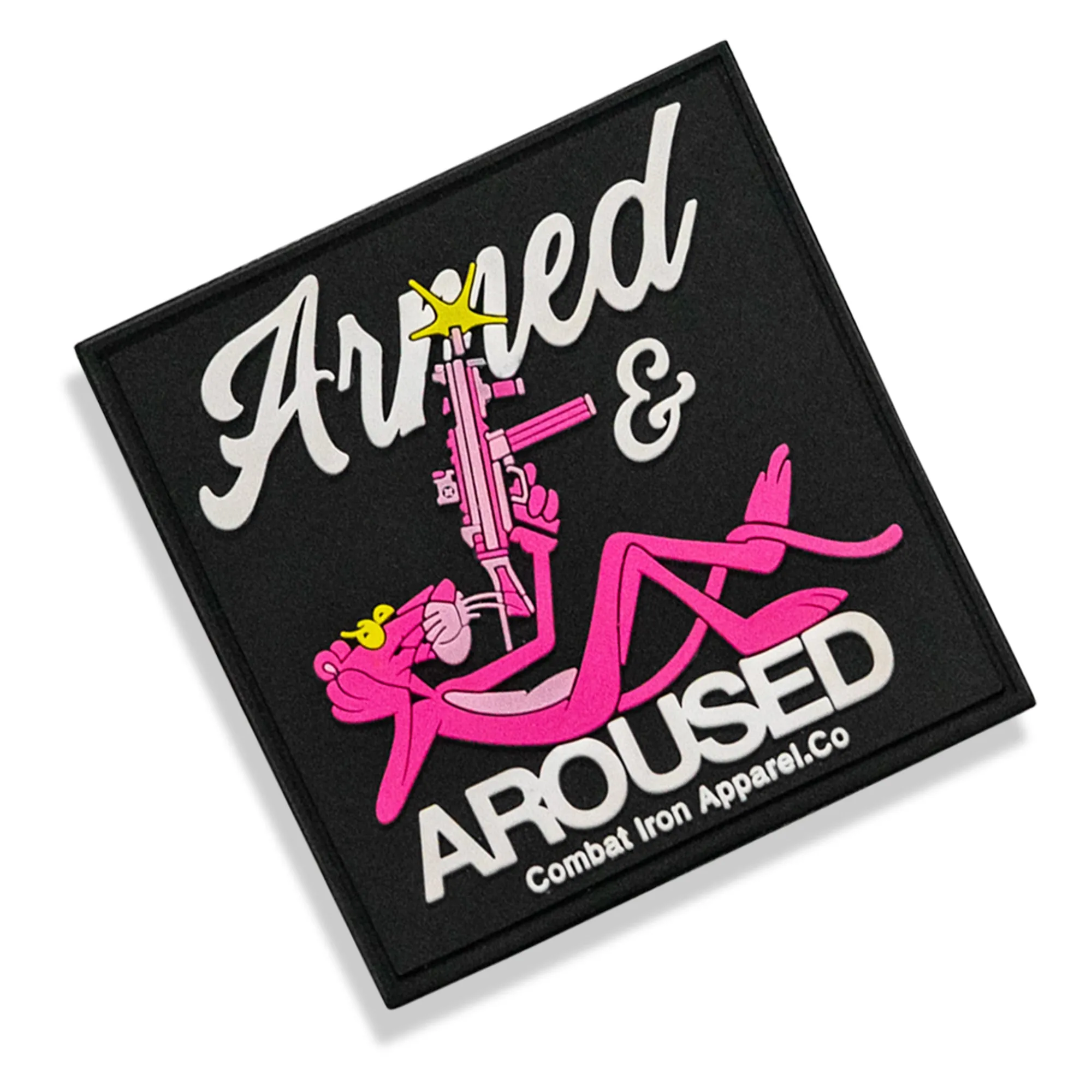 Armed & Aroused PVC Patch sold by Combat Iron Apparel product image thumbnail 2