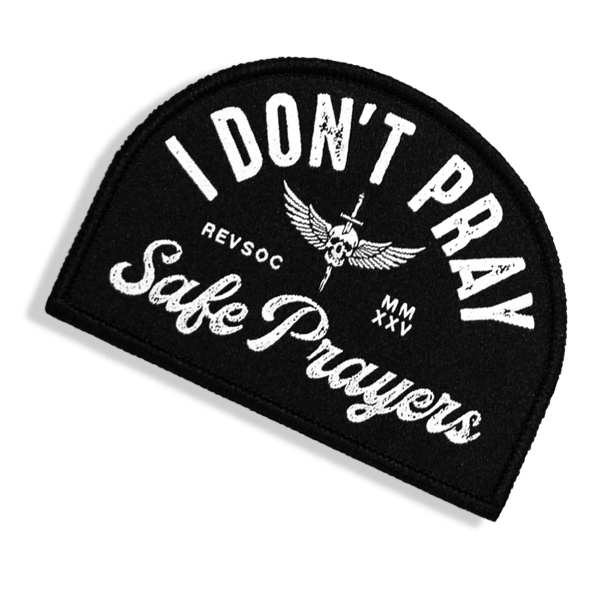 I Don't Pray Safe Prayers Velcro Patch sold by Combat Iron Apparel product image thumbnail 3