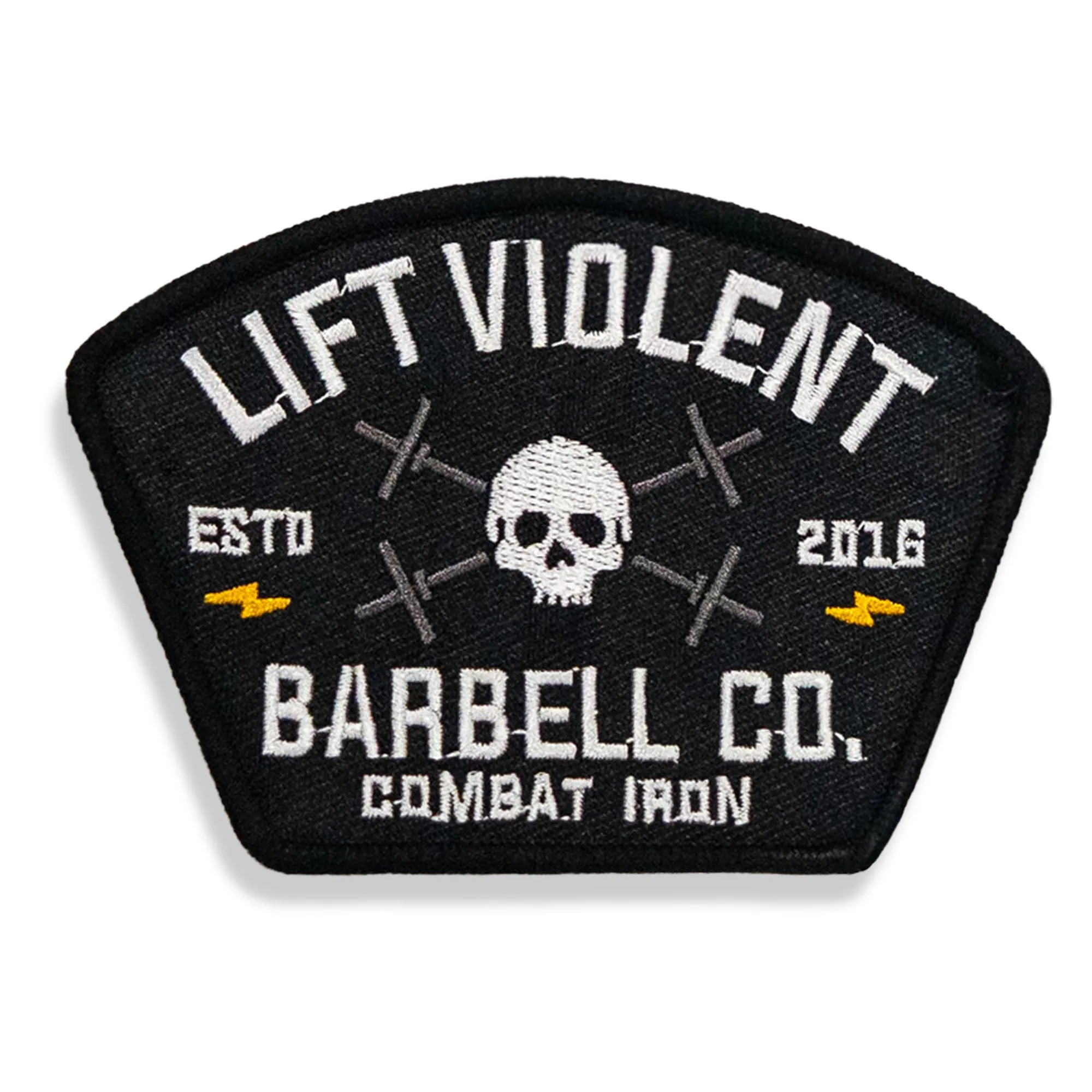 Lift Violent Barbell Co. Velcro Patch sold by Combat Iron Apparel