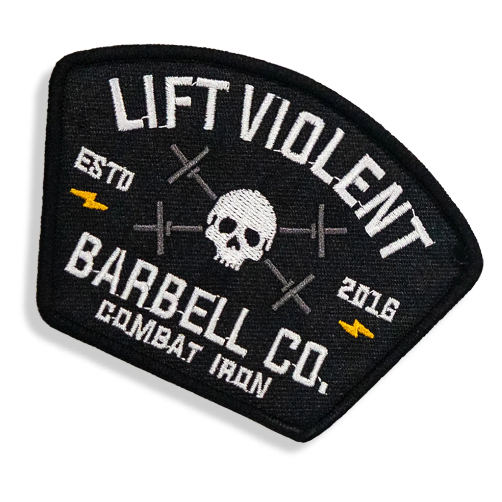 Lift Violent Barbell Co. Velcro Patch sold by Combat Iron Apparel product image thumbnail 3