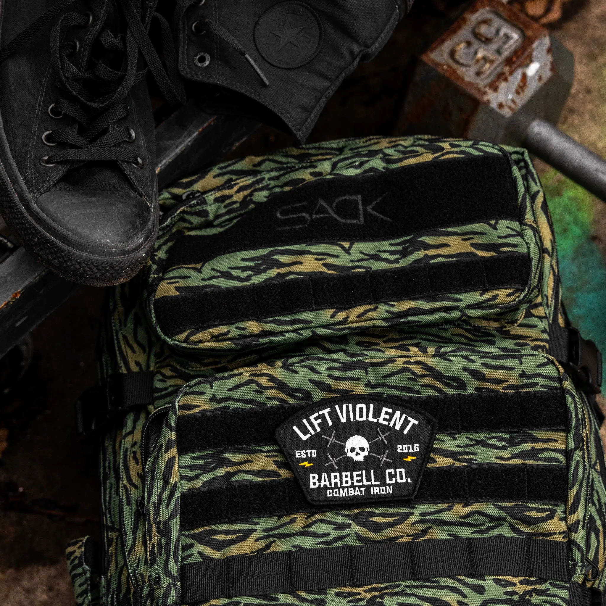 Lift Violent Barbell Co. Velcro Patch sold by Combat Iron Apparel product image thumbnail 5
