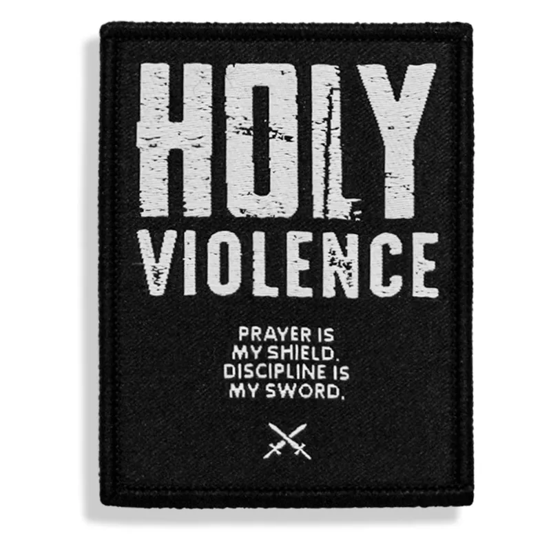 Holy Violence Velcro Patch made by Combat Iron Apparel