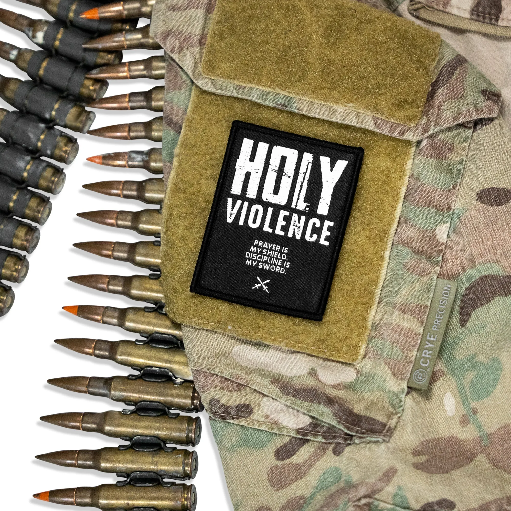 Holy Violence Velcro Patch sold by Combat Iron Apparel product image thumbnail 4