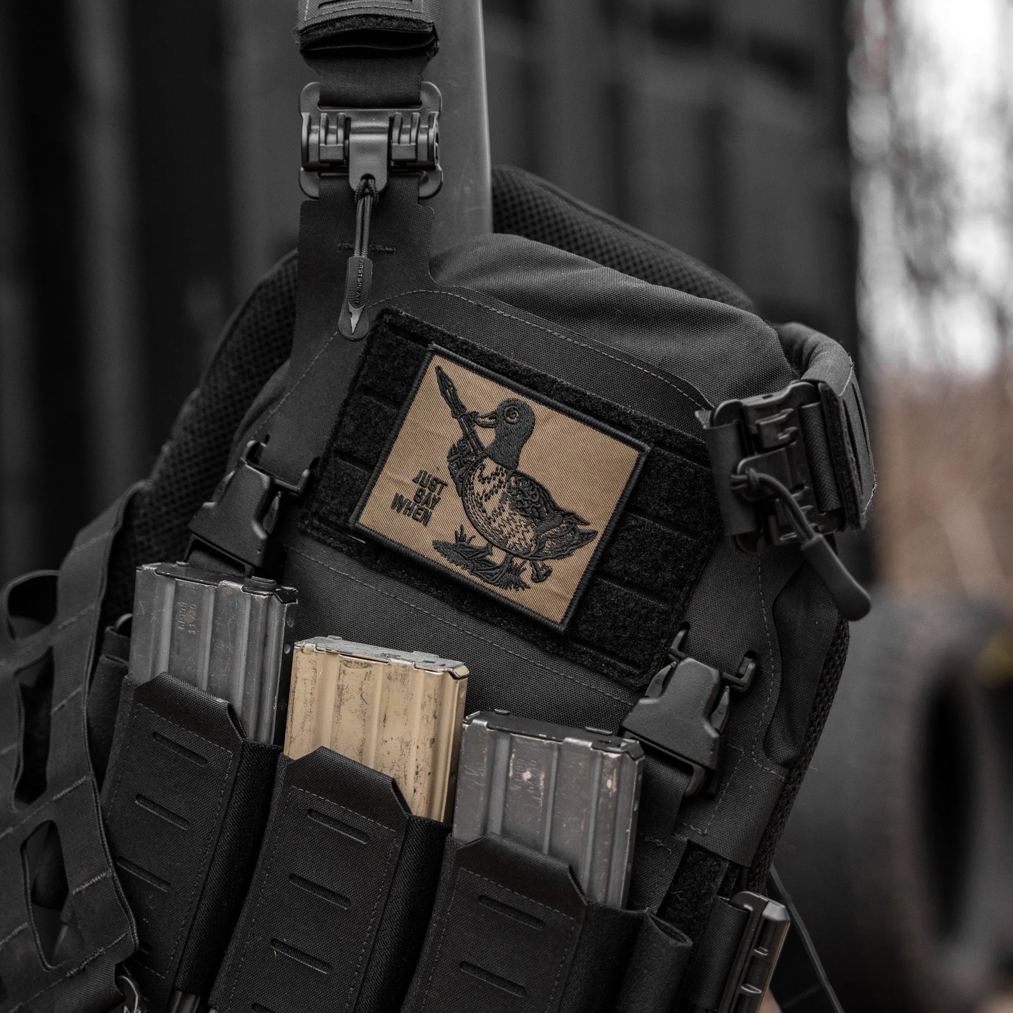 Just Say When Velcro Patch sold by Combat Iron Apparel product image thumbnail 4