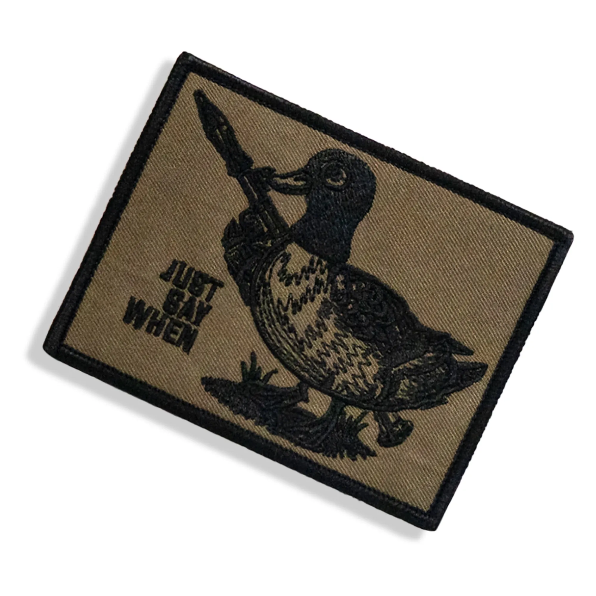 Just Say When Velcro Patch sold by Combat Iron Apparel product image thumbnail 3