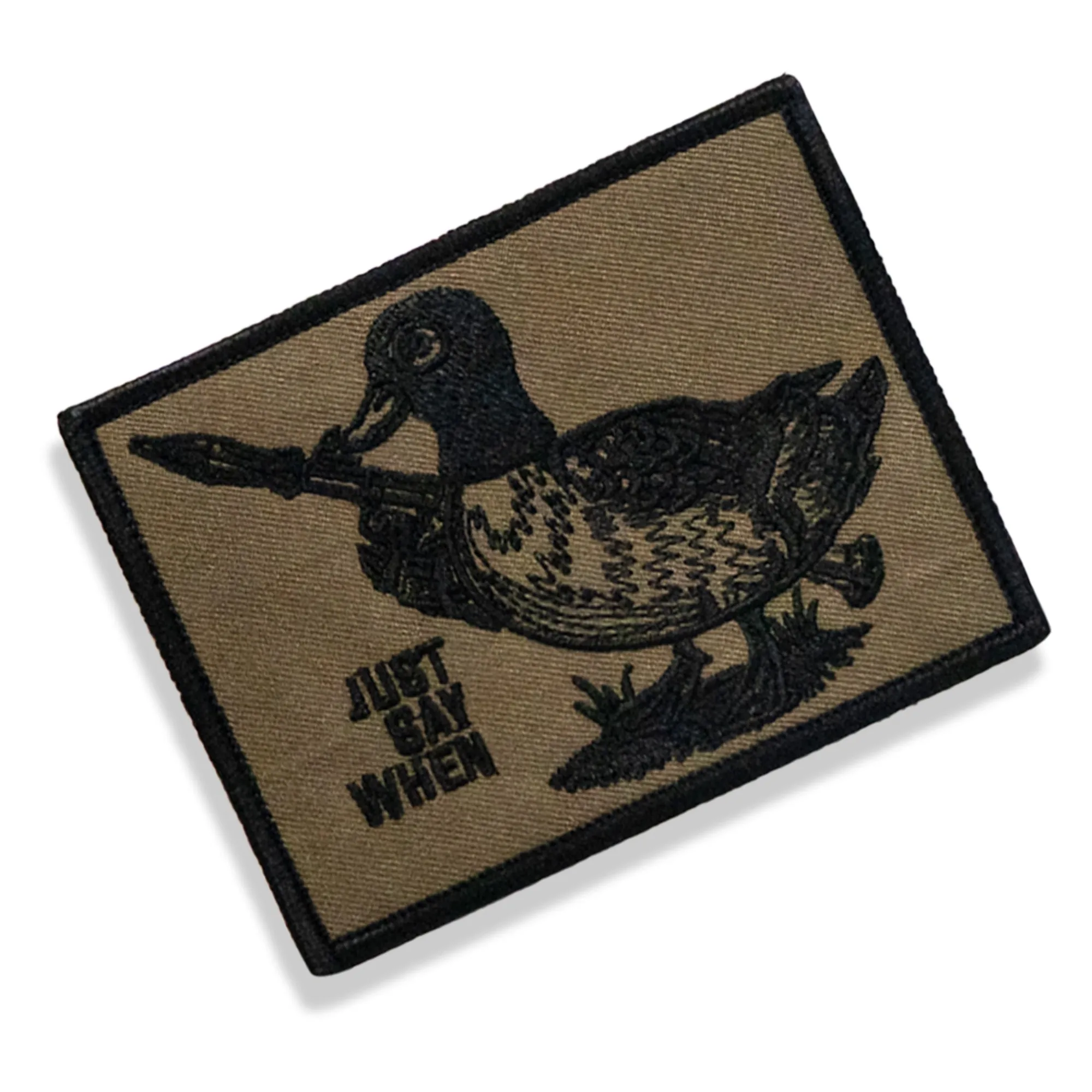 Just Say When Velcro Patch sold by Combat Iron Apparel product image thumbnail 2