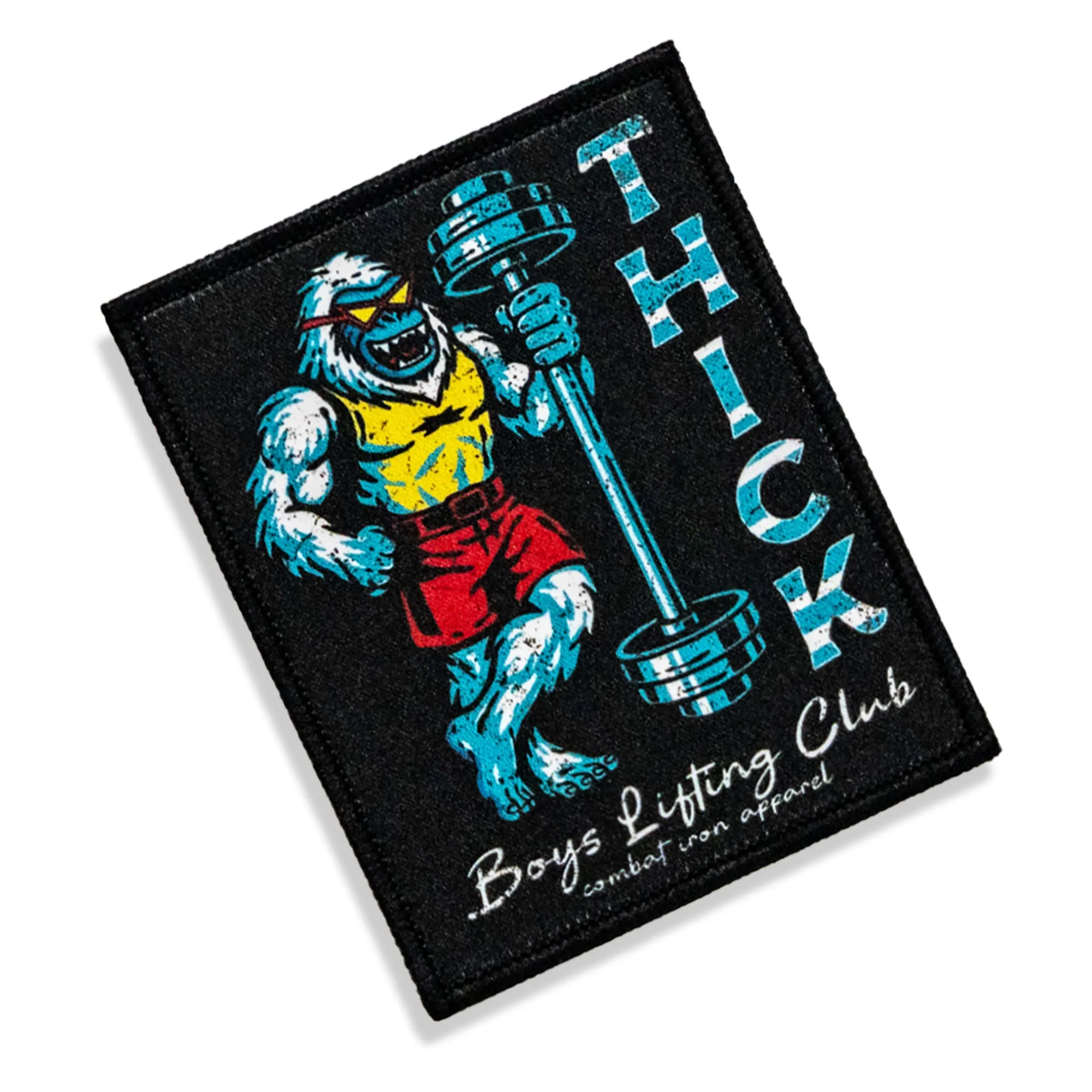 Thick Boys Lifting Club Velcro Patch sold by Combat Iron Apparel product image thumbnail 3