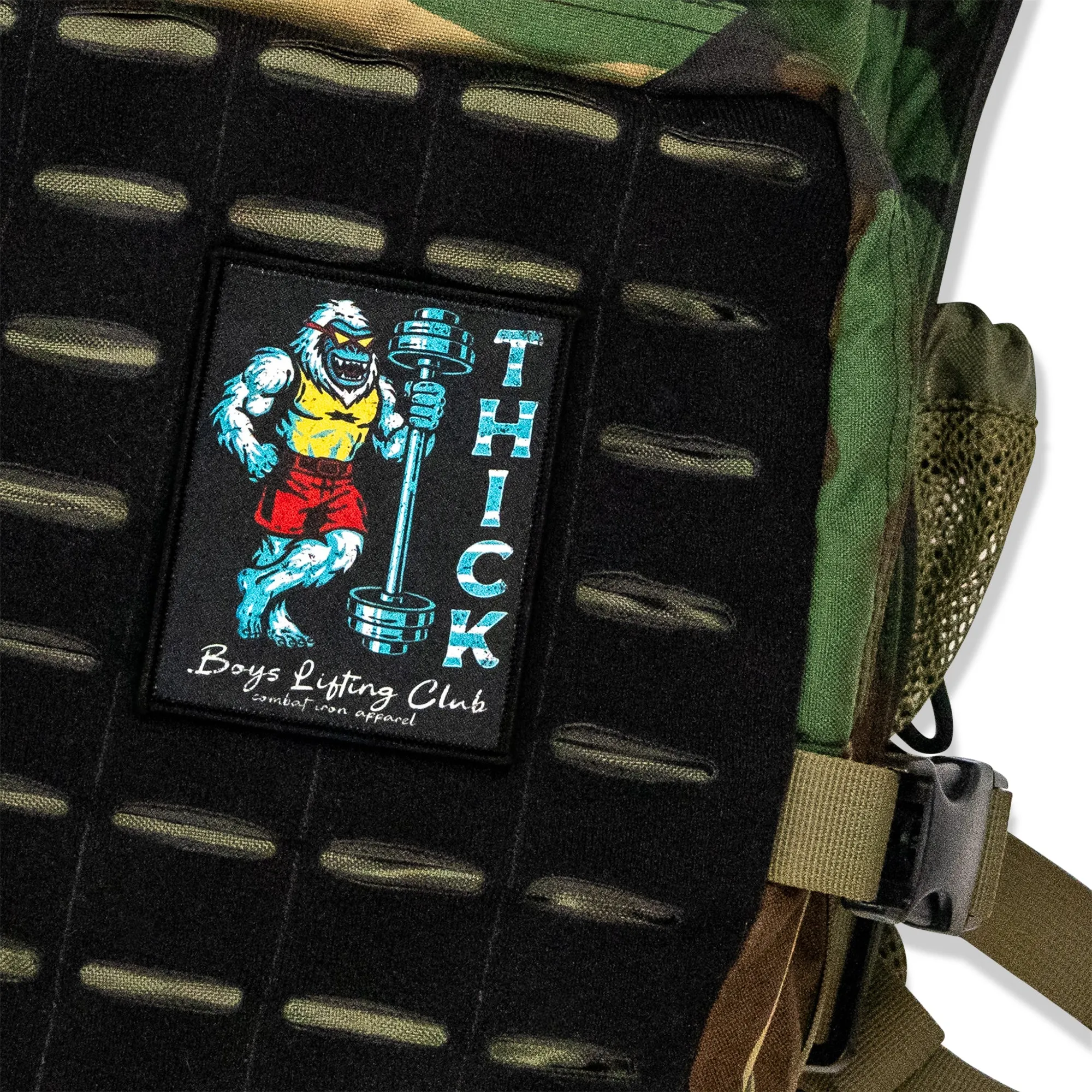 Thick Boys Lifting Club Velcro Patch sold by Combat Iron Apparel product image thumbnail 4