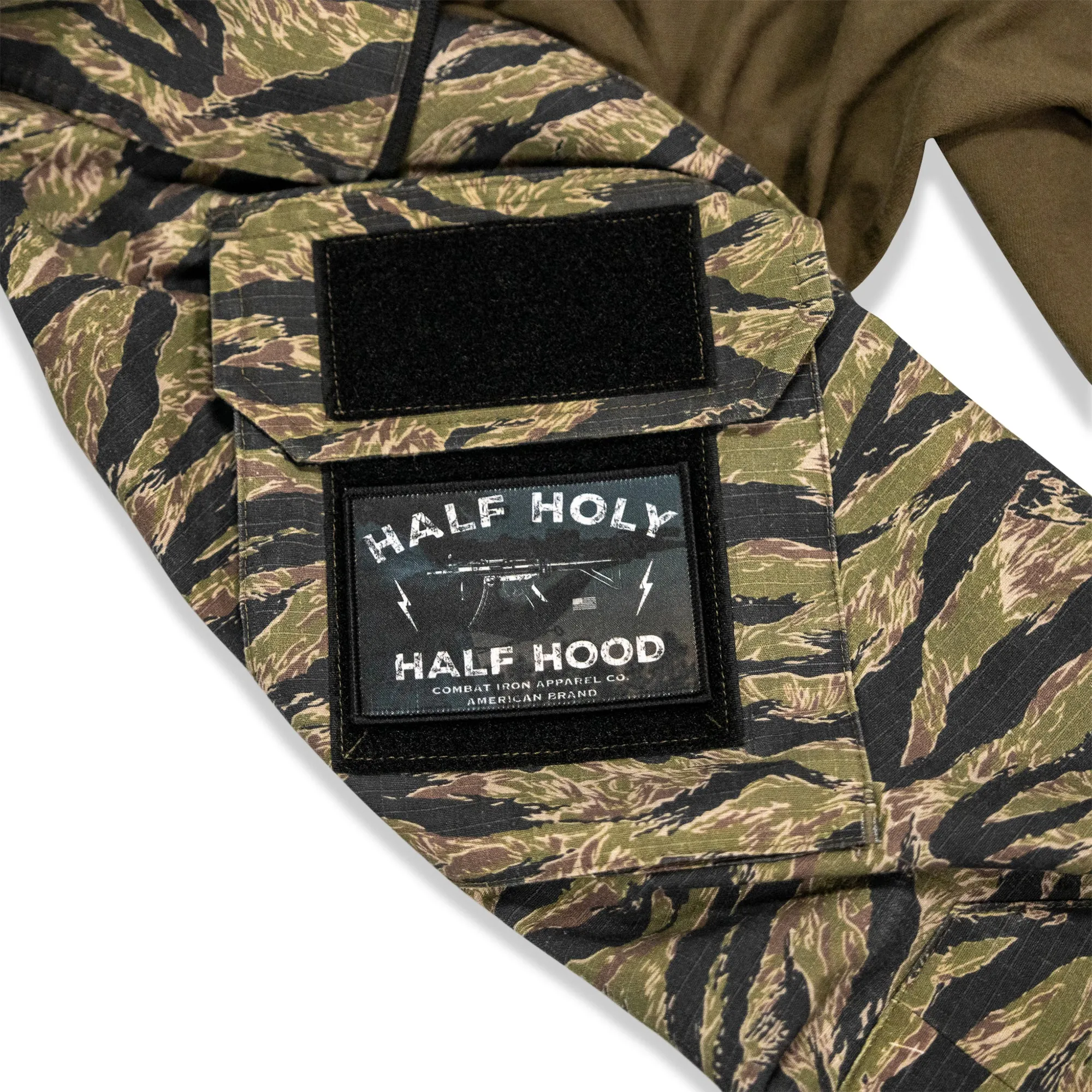 Half Holy Half Hood Velcro Patch sold by Combat Iron Apparel product image thumbnail 4
