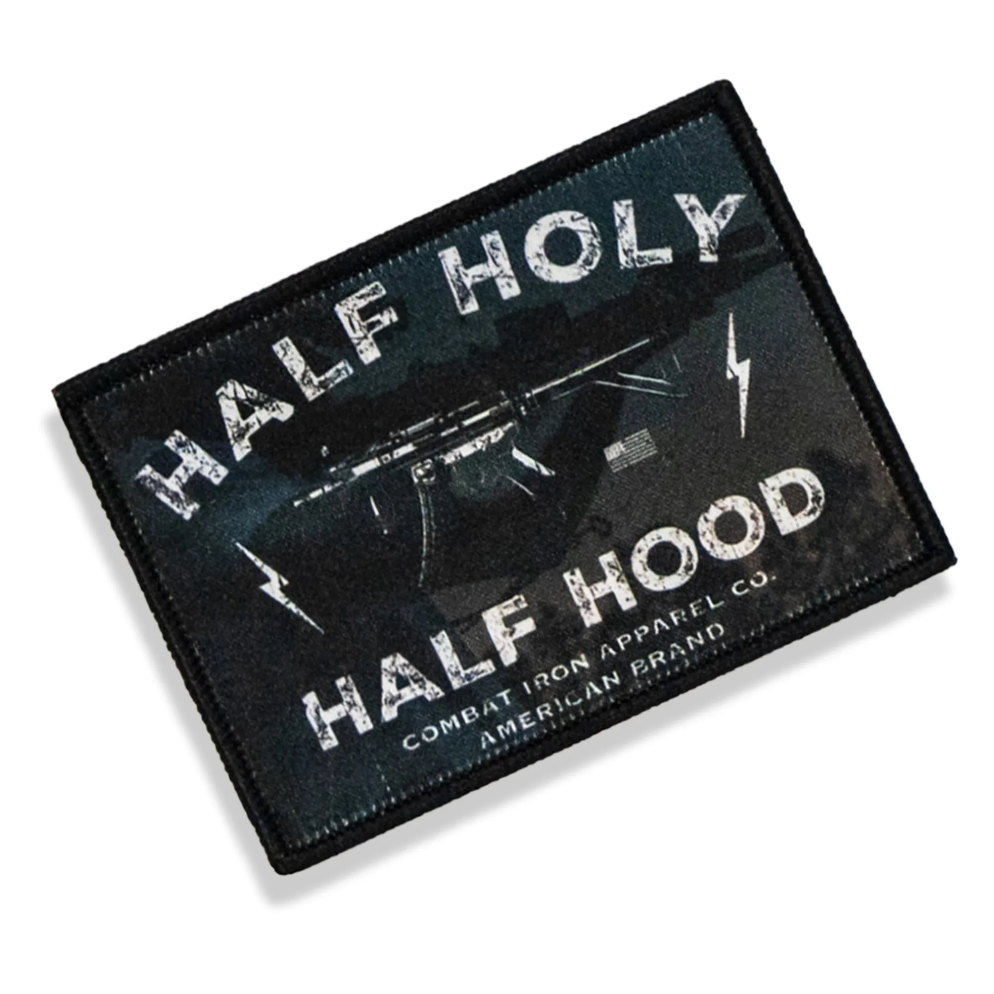 Half Holy Half Hood Velcro Patch sold by Combat Iron Apparel product image thumbnail 2