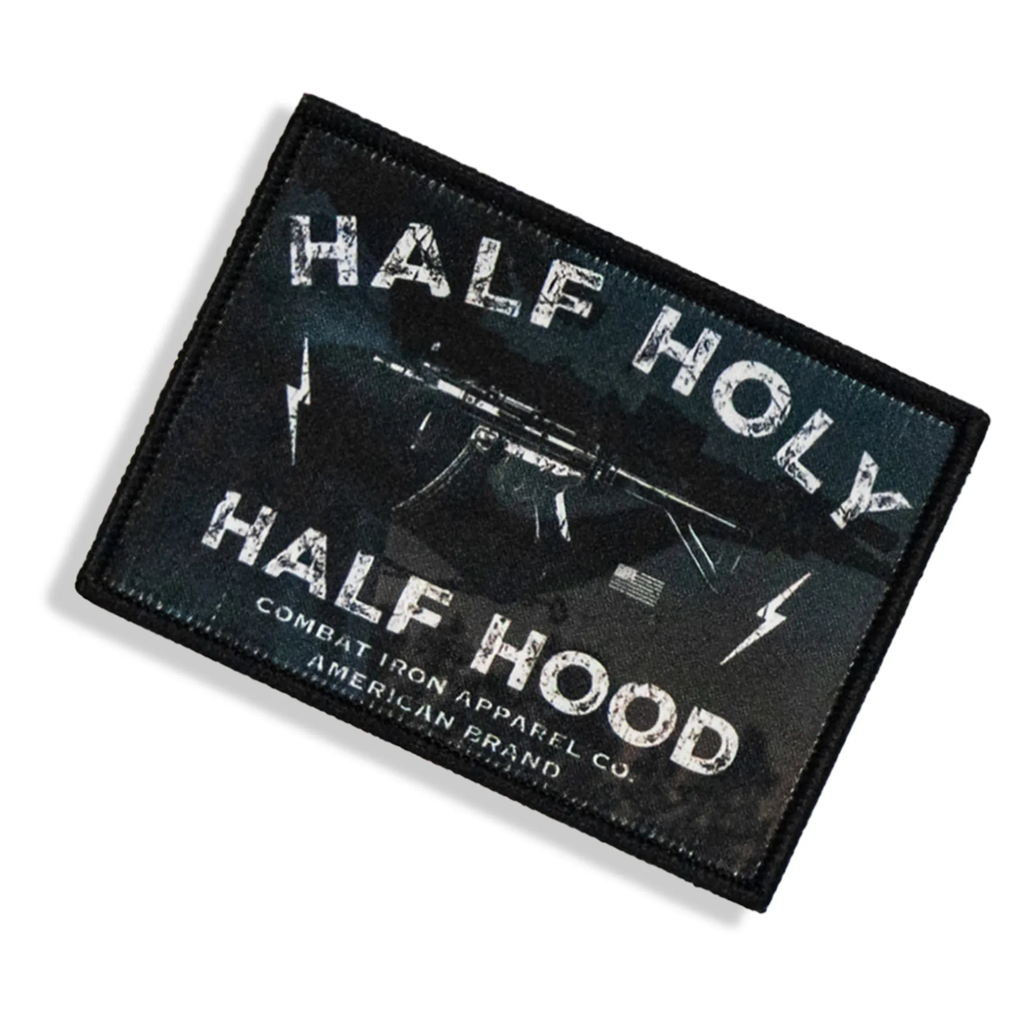 Half Holy Half Hood Velcro Patch sold by Combat Iron Apparel product image thumbnail 3