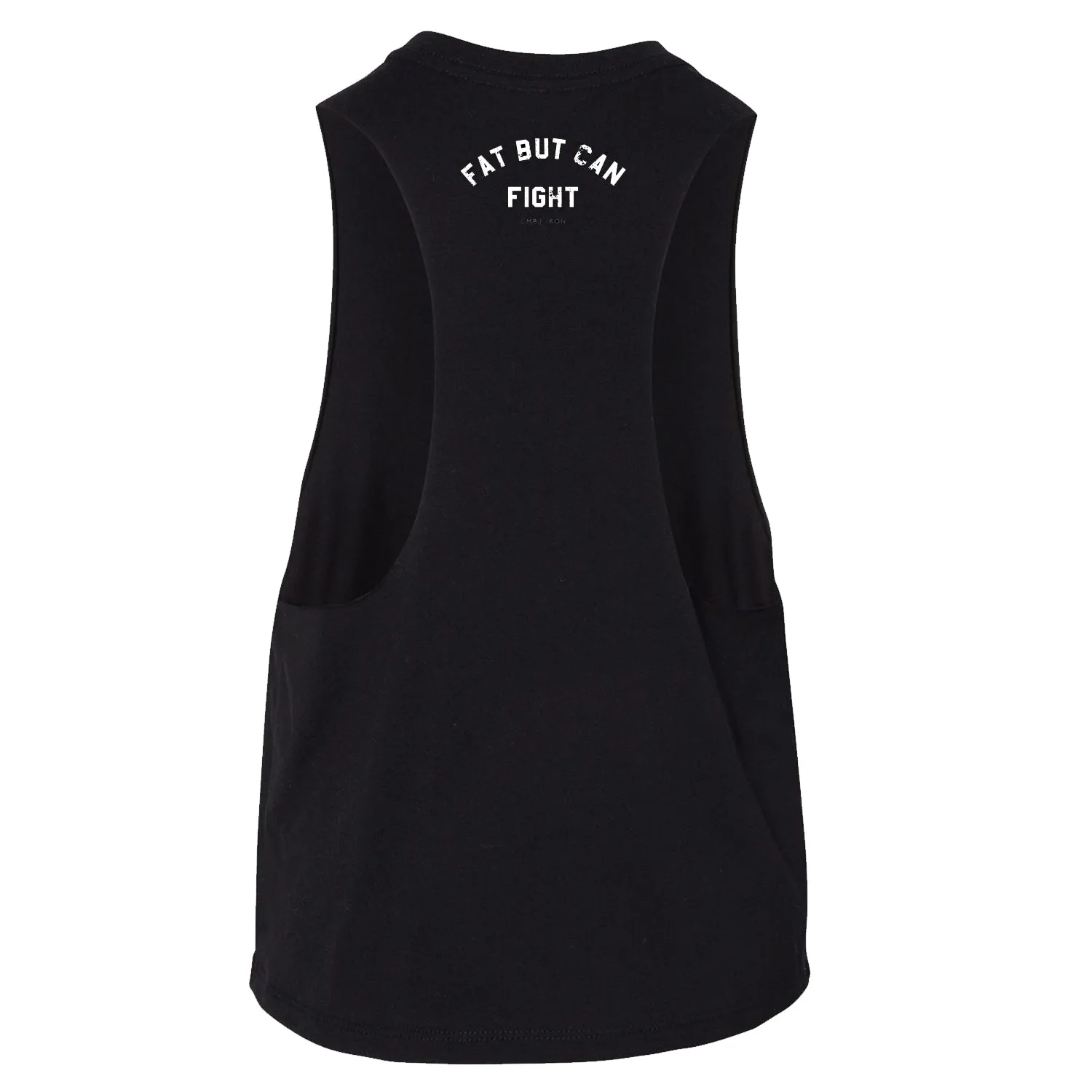 Fat But Can Fight Women's Tank Crop Top sold by Combat Iron Apparel product image thumbnail 2