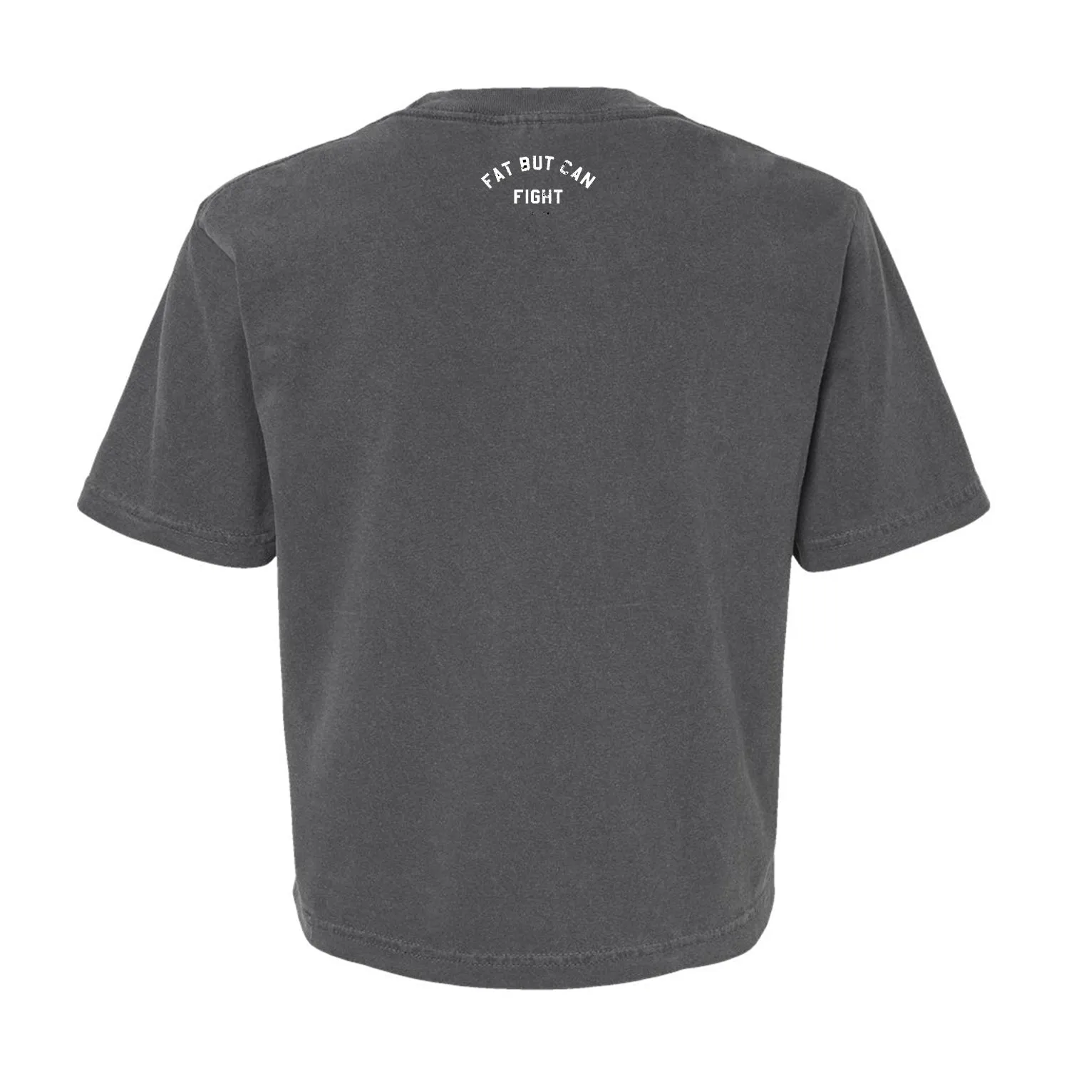 Fat But Can Fight Women's Heavyweight Crop Tee sold by Combat Iron Apparel product image thumbnail 4