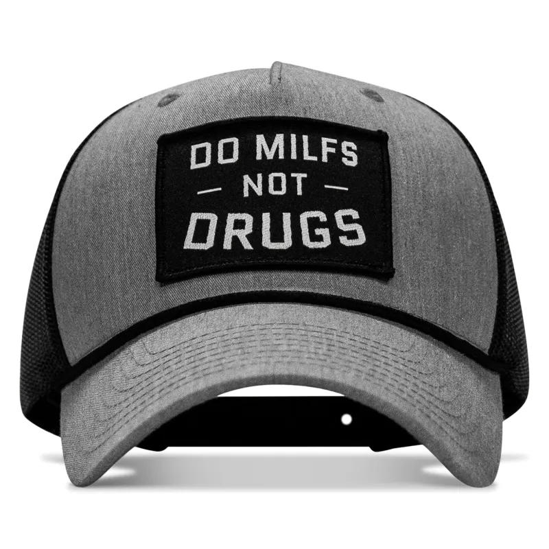 Do MILFS. Not Drugs Patch Rope Snapback made by Combat Iron Apparel