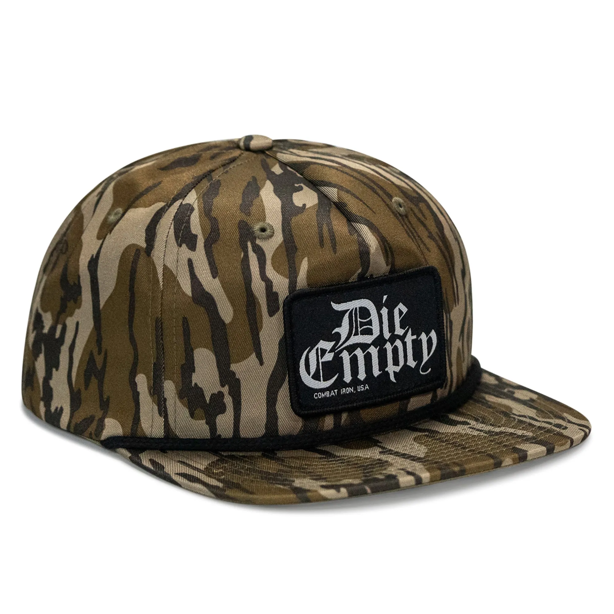 Die Empty Black Patch Flatbill Snapback Hat sold by Combat Iron Apparel product image thumbnail 3