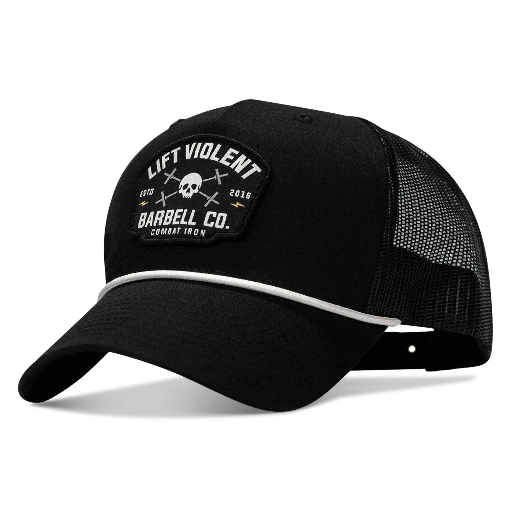 Lift Violent Barbell Co Patch Rope Snapback sold by Combat Iron Apparel product image thumbnail 2