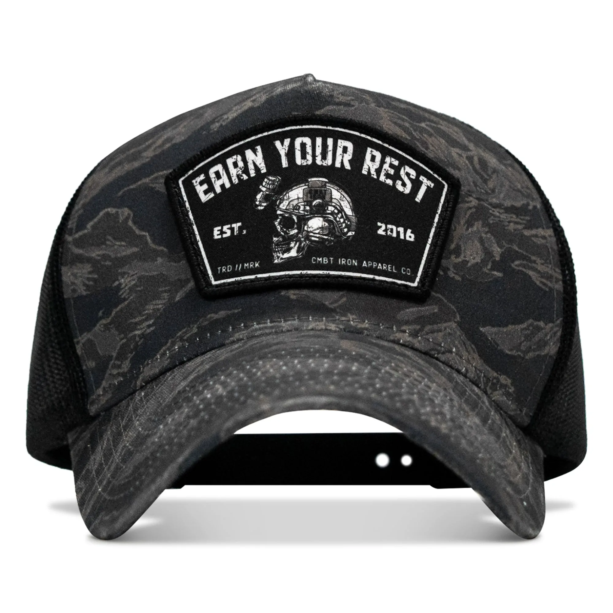 Earn Your Rest Patch Five Panel Breacher Snapback Hat sold by Combat Iron Apparel