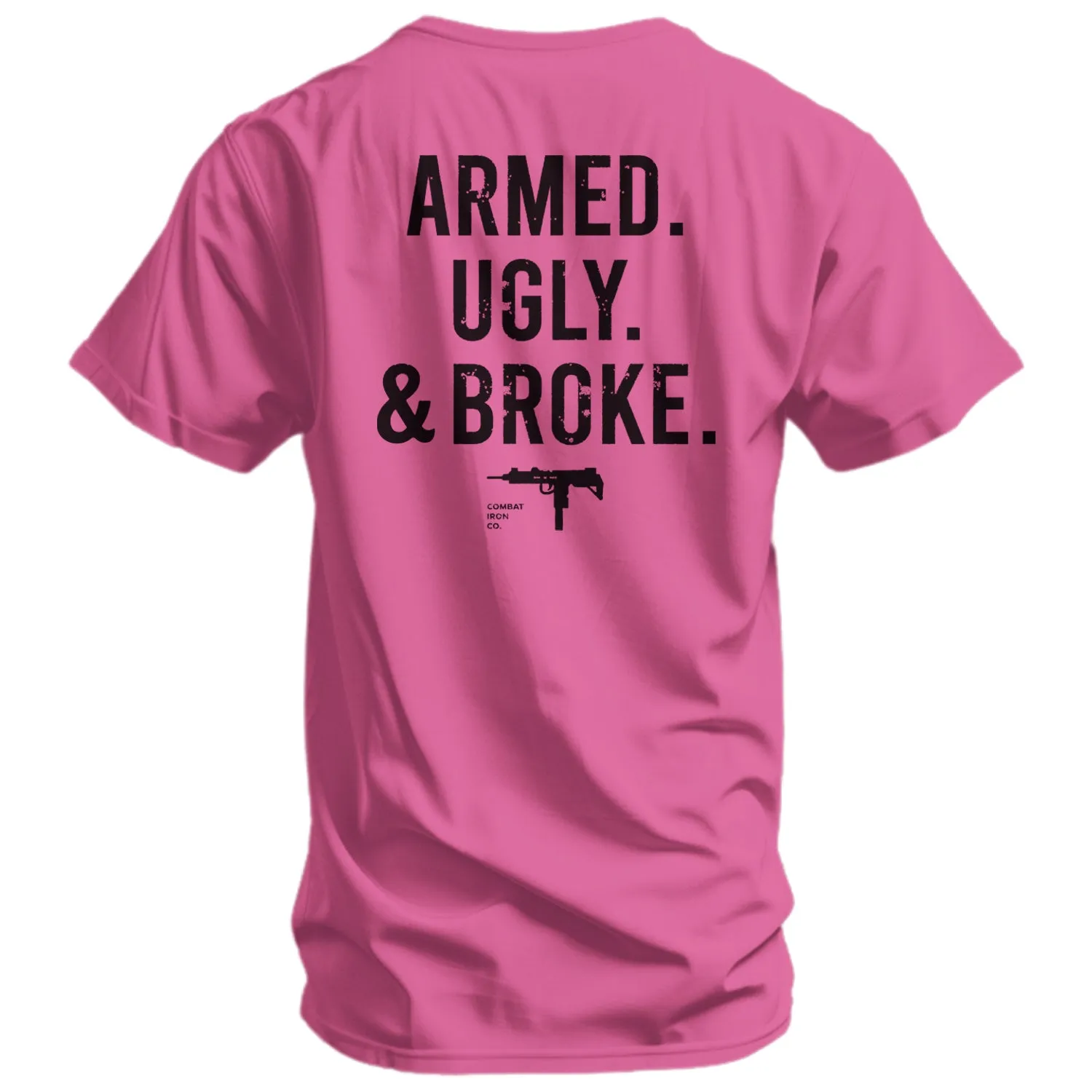 Armed. Ugly. & Broke. Men's T-Shirt sold by Combat Iron Apparel product image thumbnail 3