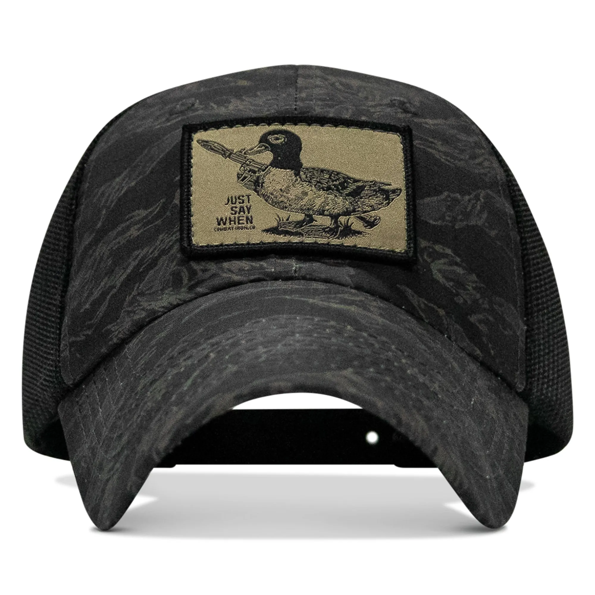 Just Say When Patch. Tactical Ripstop Mesh Snapback Hat sold by Combat Iron Apparel